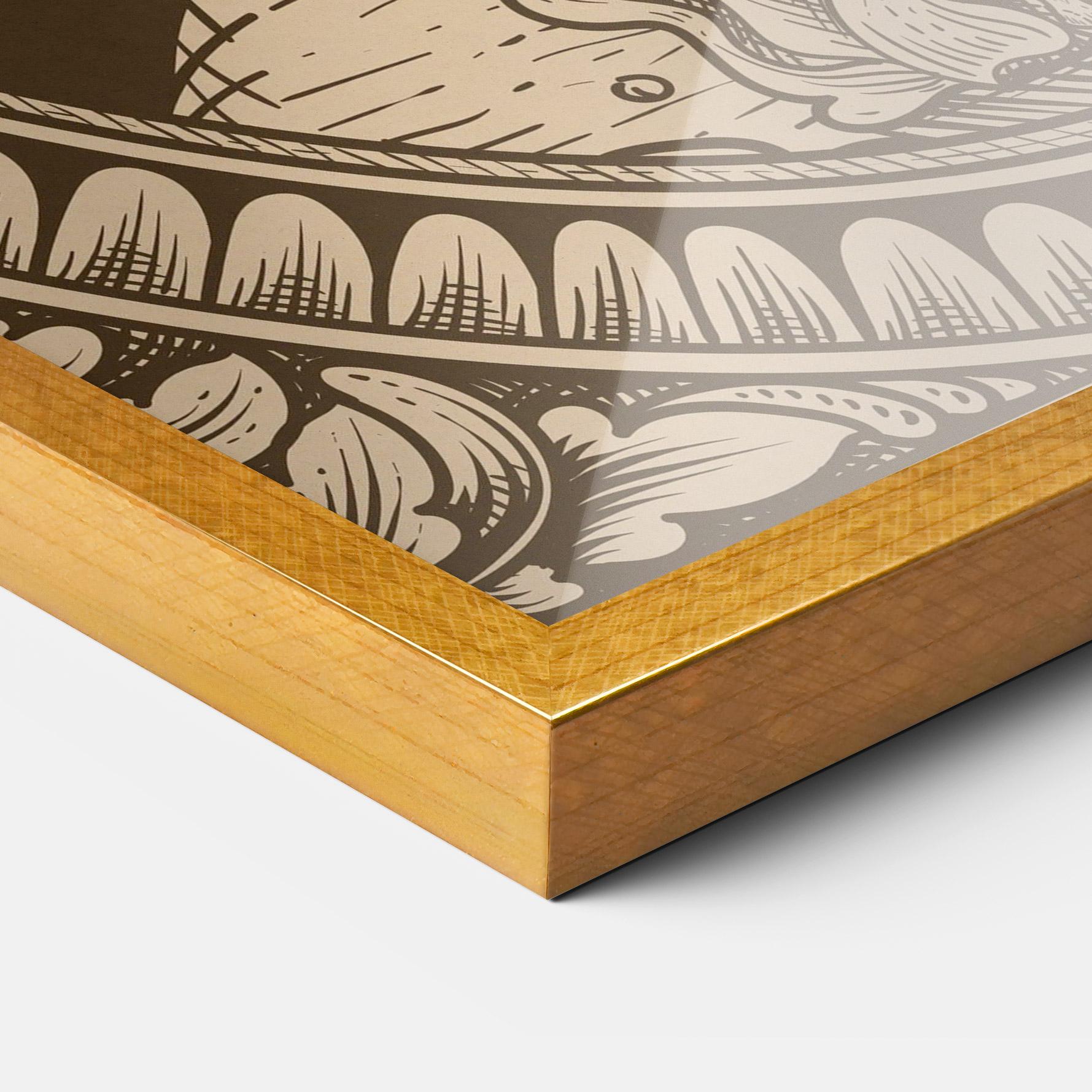 Plakat w Ramie Cream Angel mockup 3