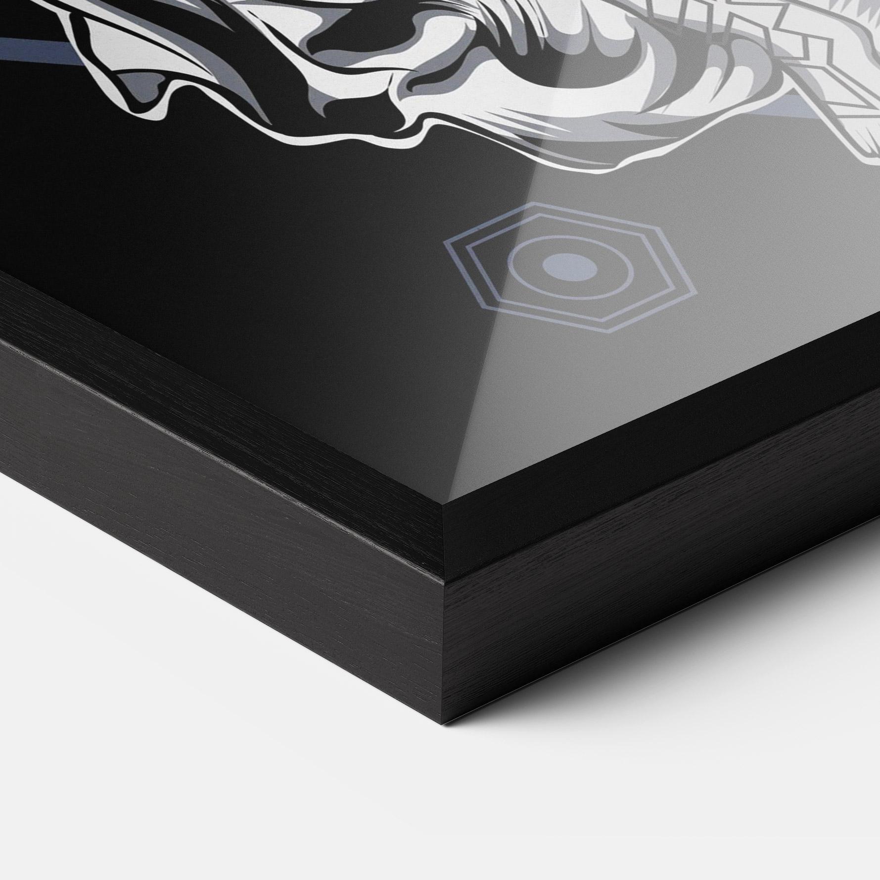 Plakat w Ramie Angel Fights mockup 3