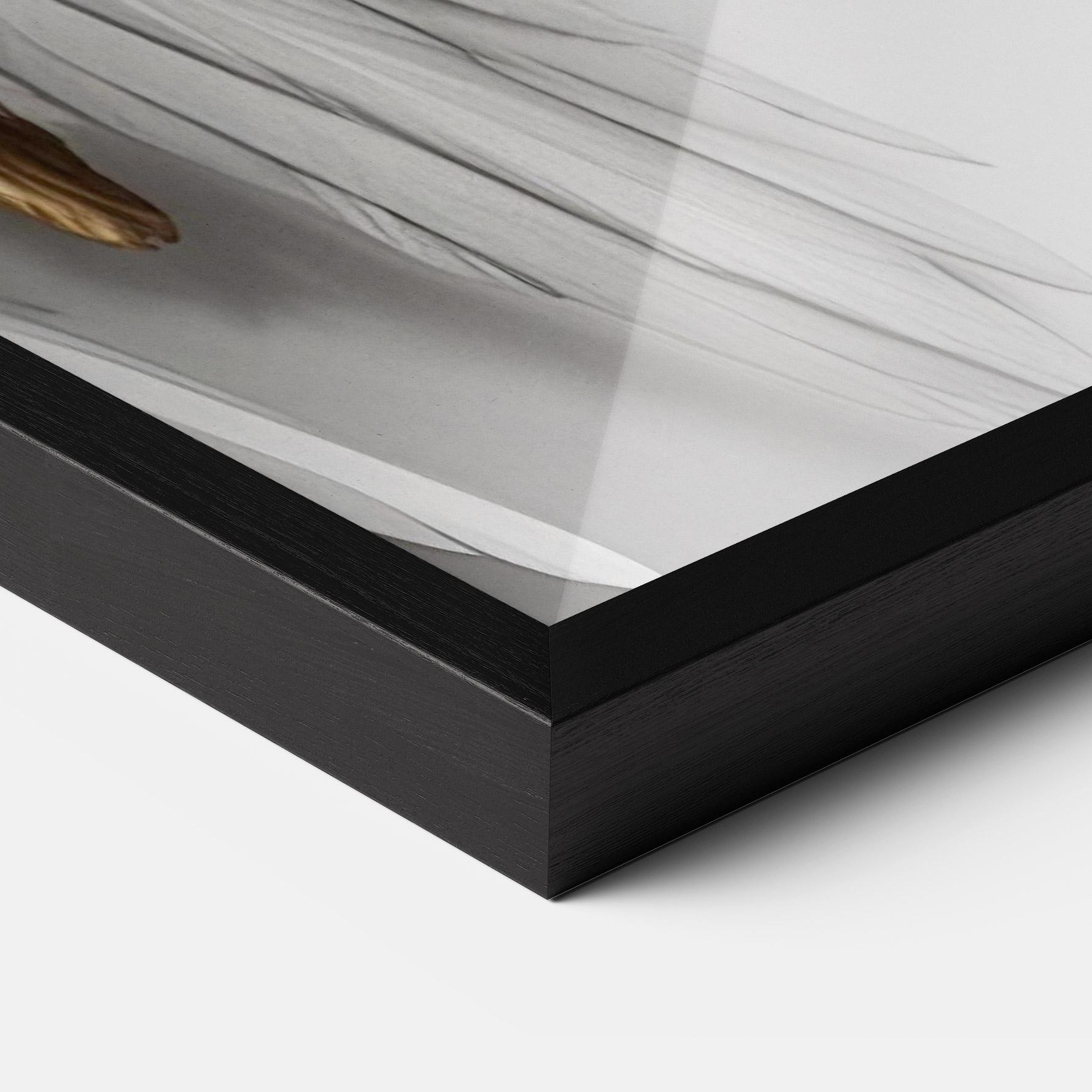 Plakat w Ramie Realistic Gold Angel Wings mockup 3