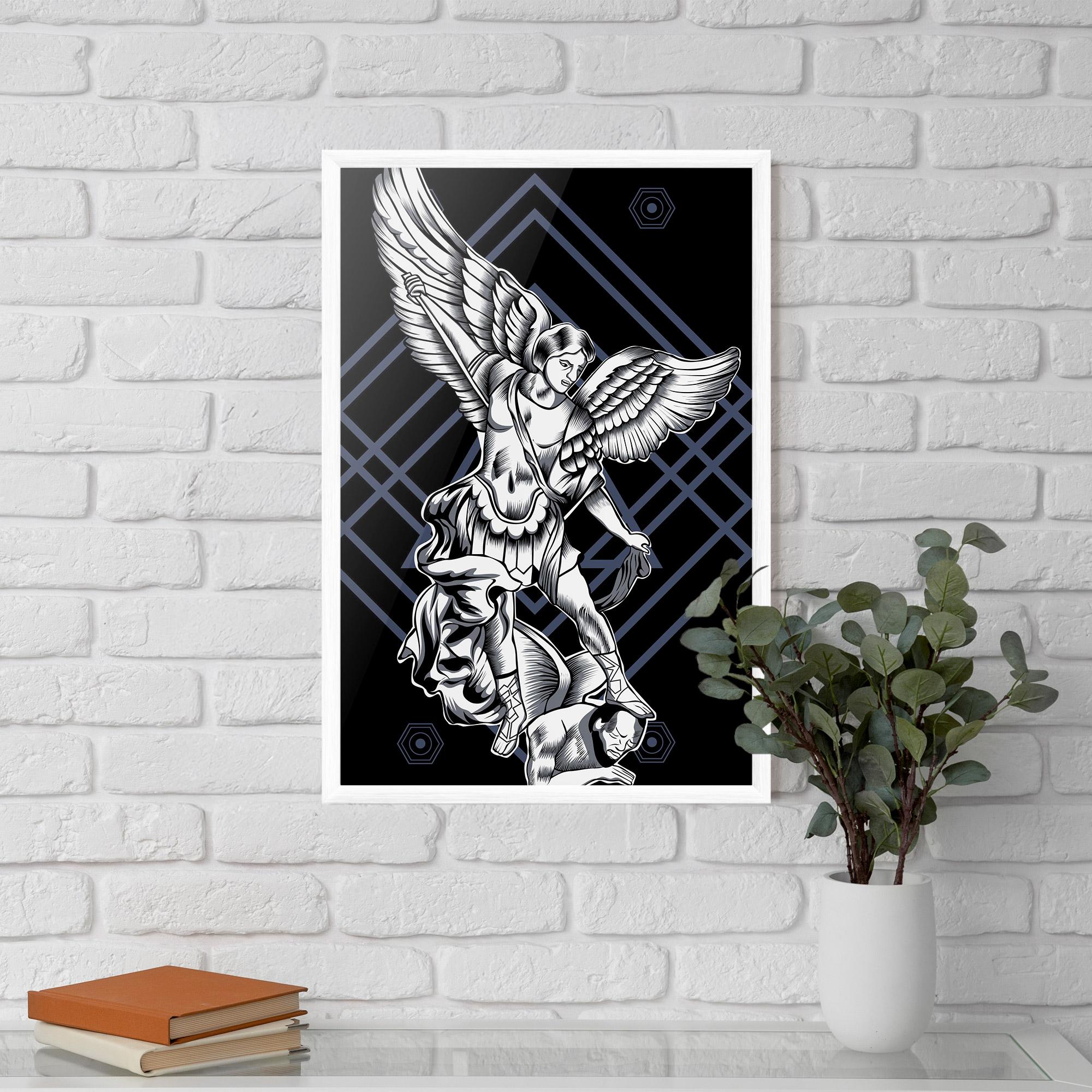 Plakat w Ramie Angel Fights mockup 5