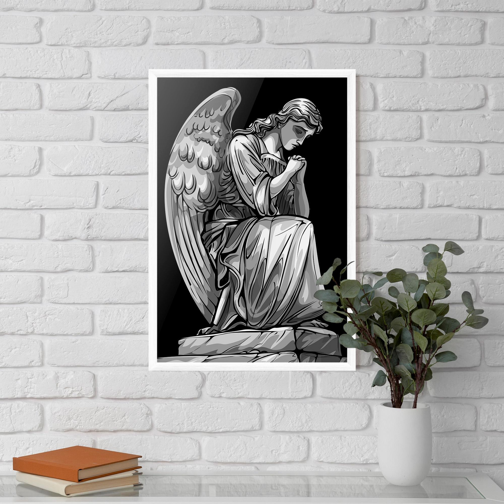 Plakat w Ramie Pray Angel mockup 5