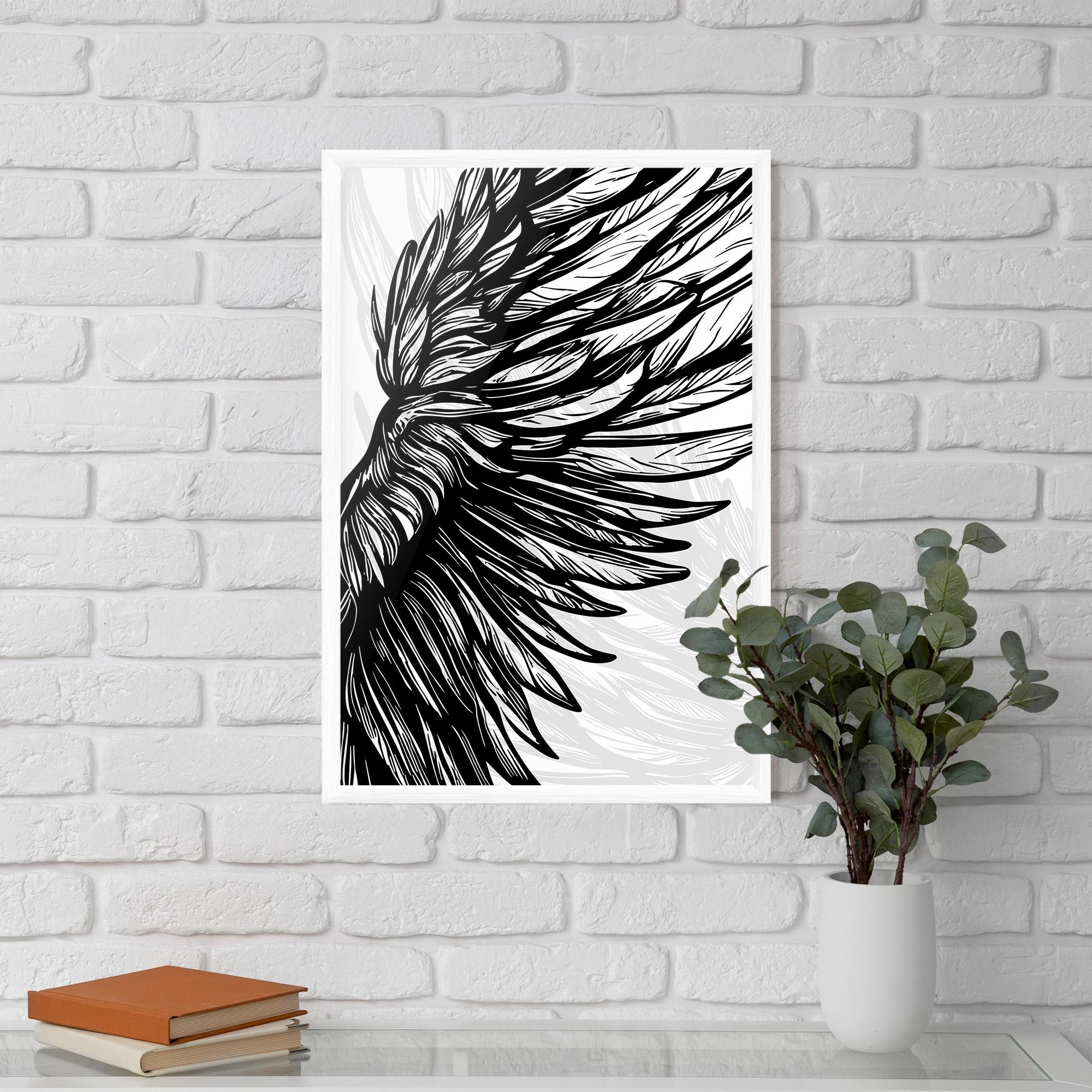 Plakat w Ramie Wing Line mockup 5