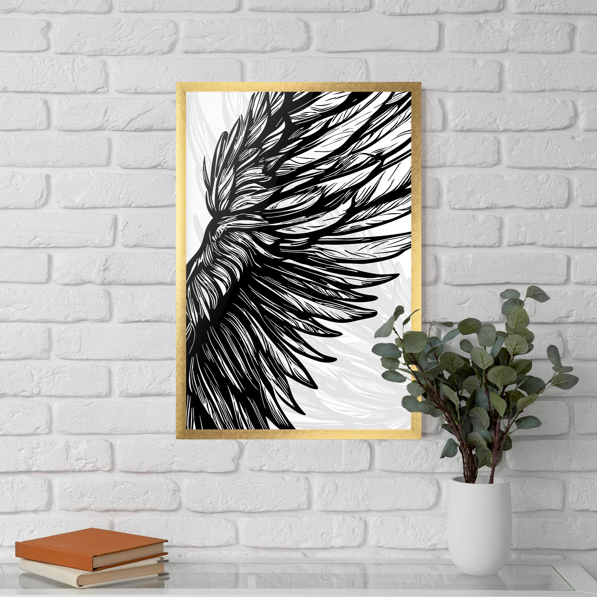 Plakat w Ramie Wing Line mockup 5