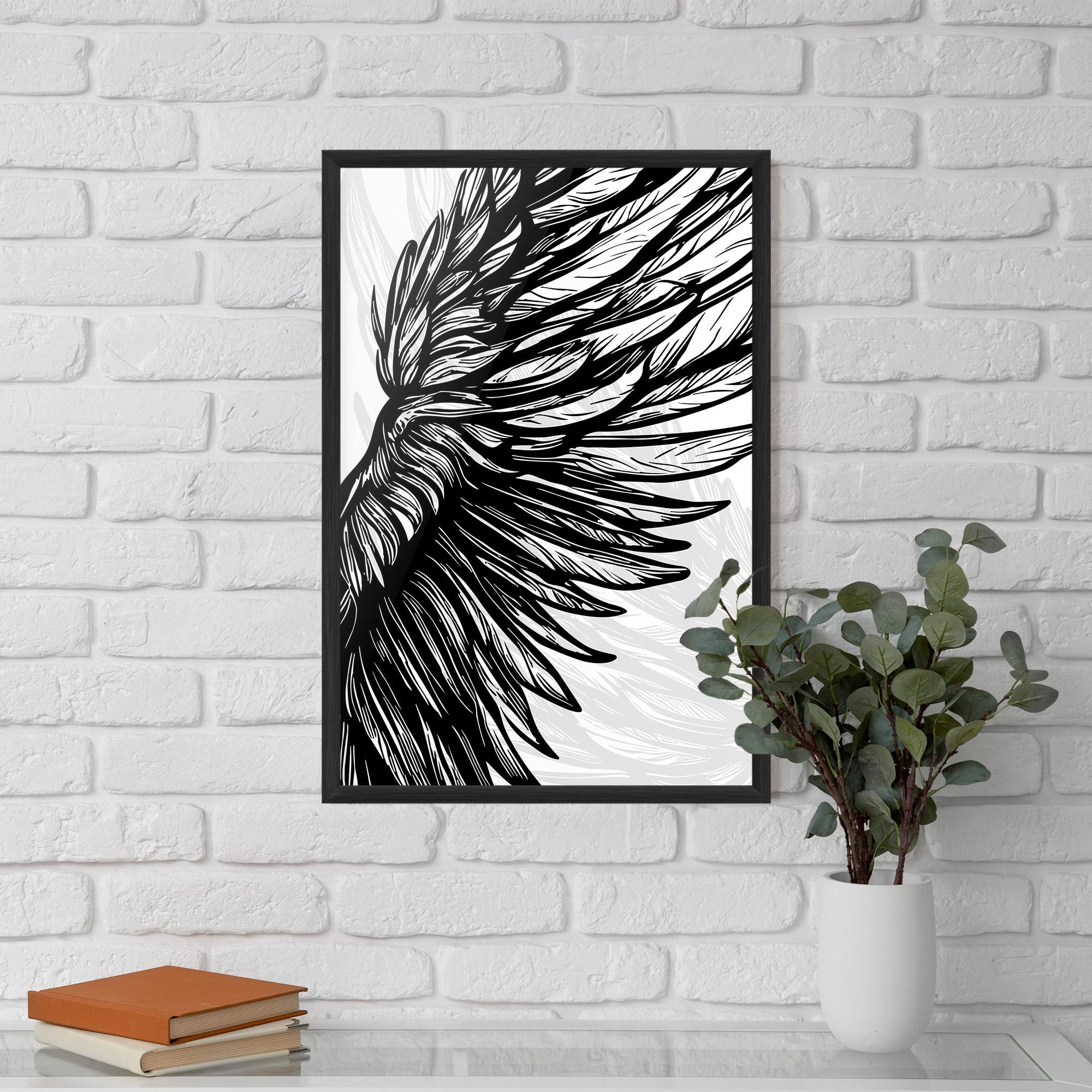 Plakat w Ramie Wing Line mockup 5