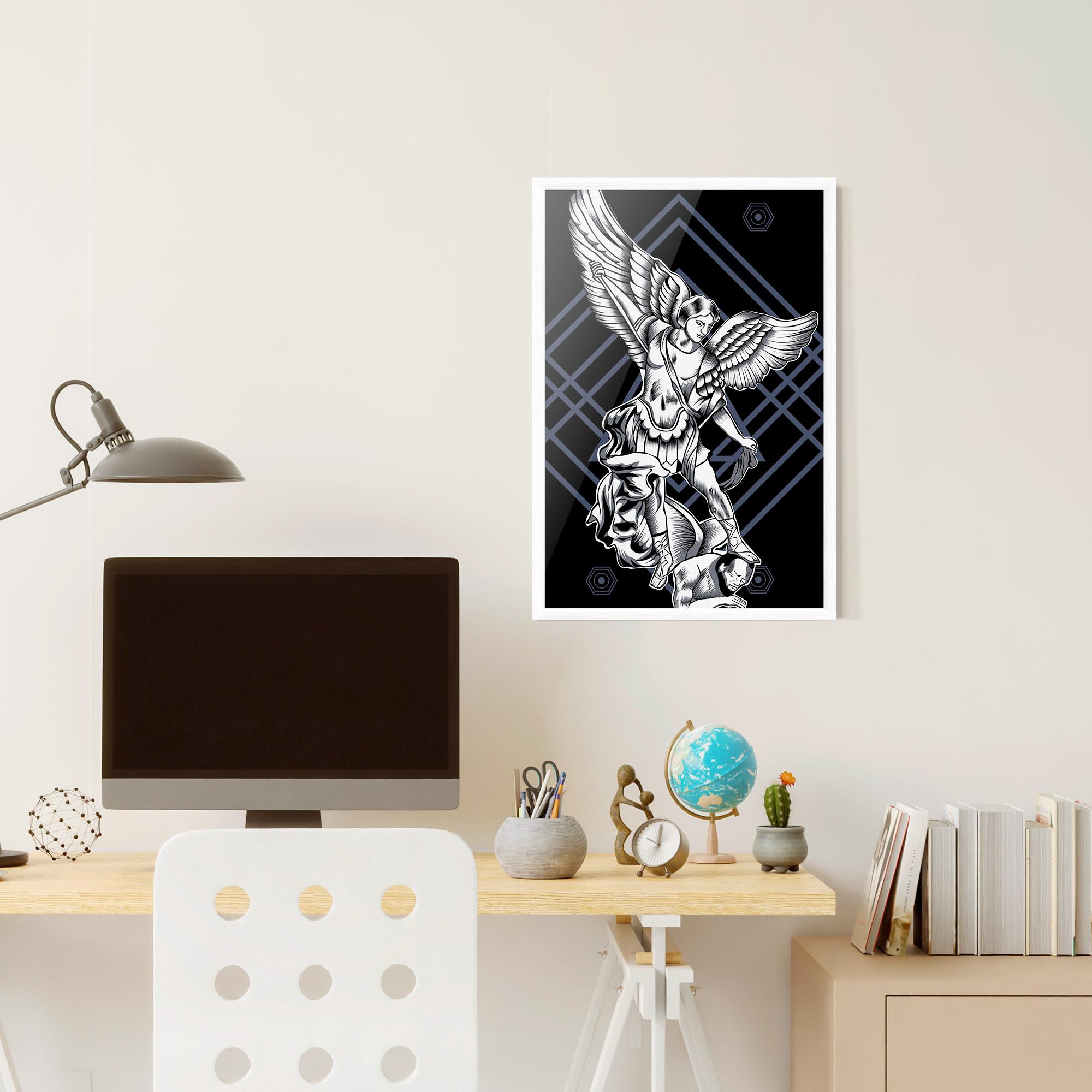 Plakat w Ramie Angel Fights mockup 6