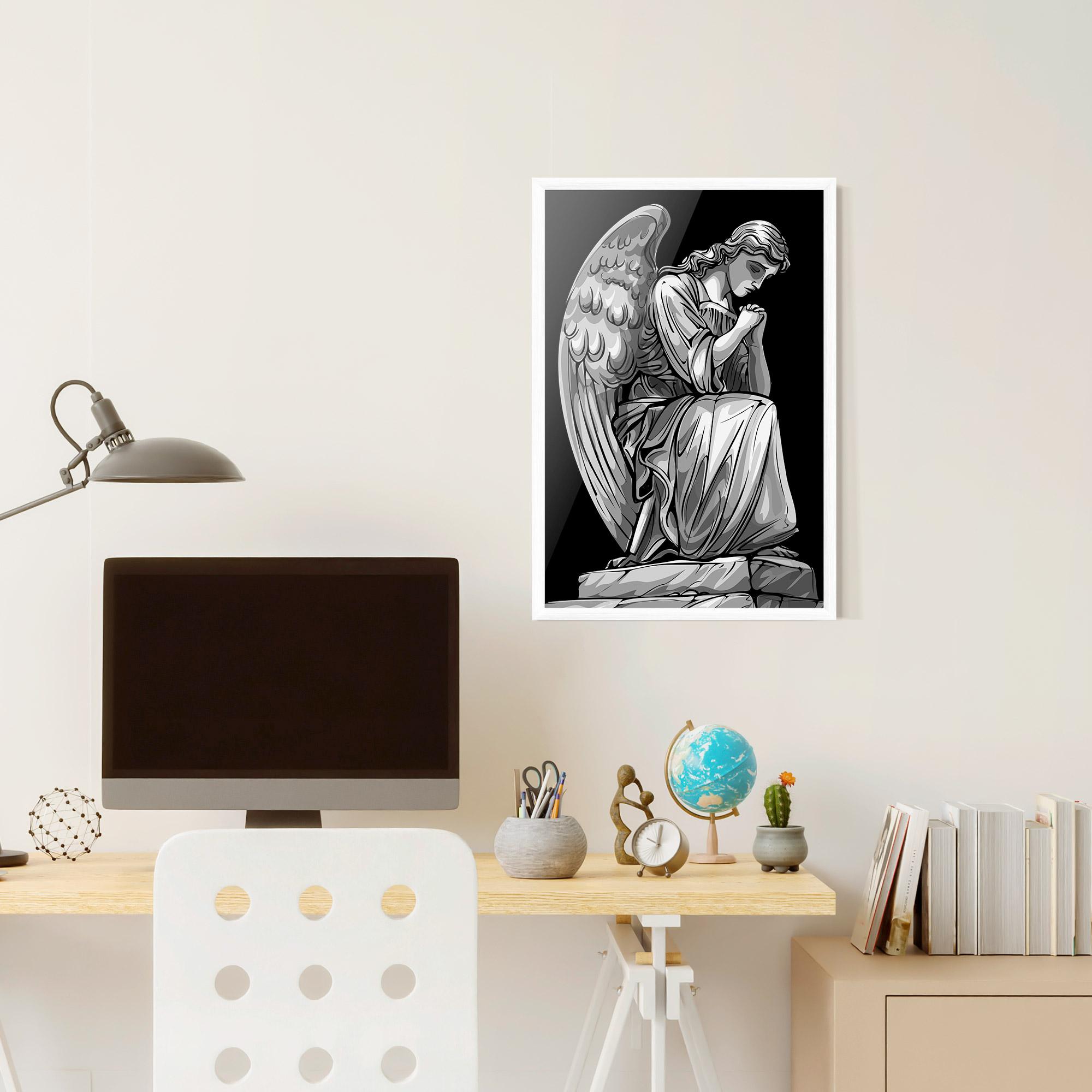 Plakat w Ramie Pray Angel mockup 6