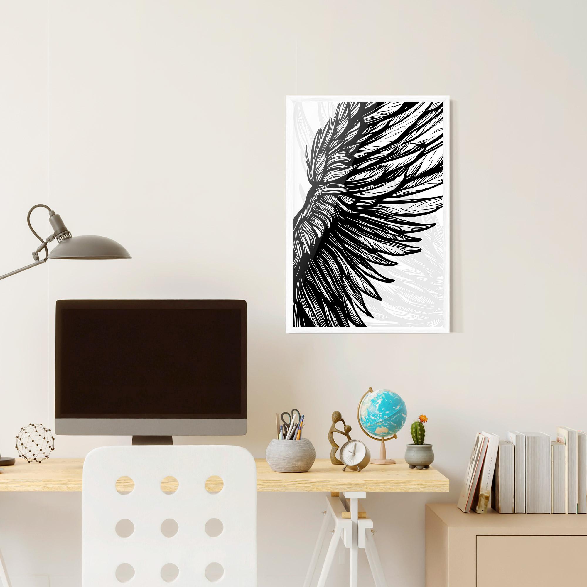 Plakat w Ramie Wing Line mockup 6