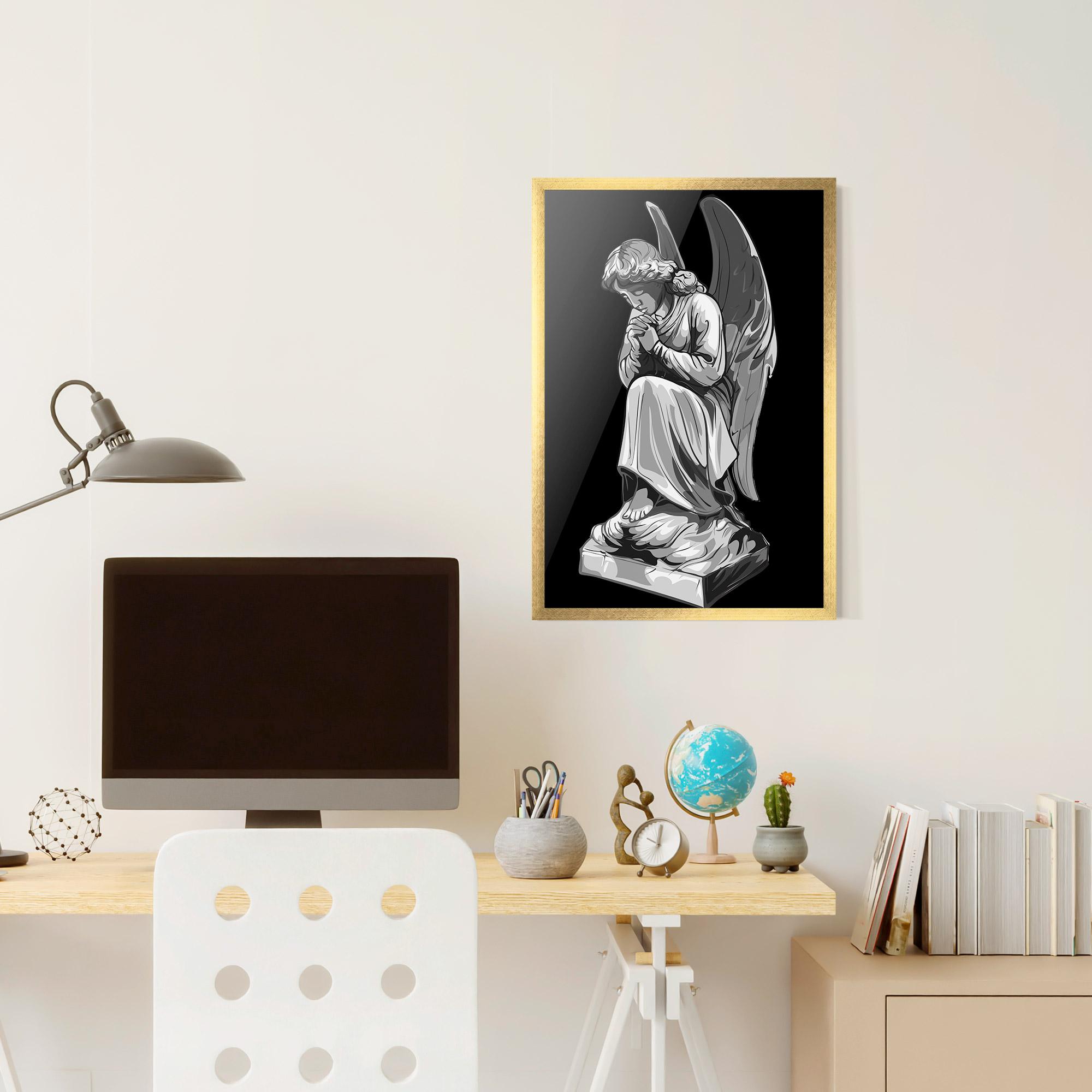 Plakat w Ramie Angel Pray mockup 6