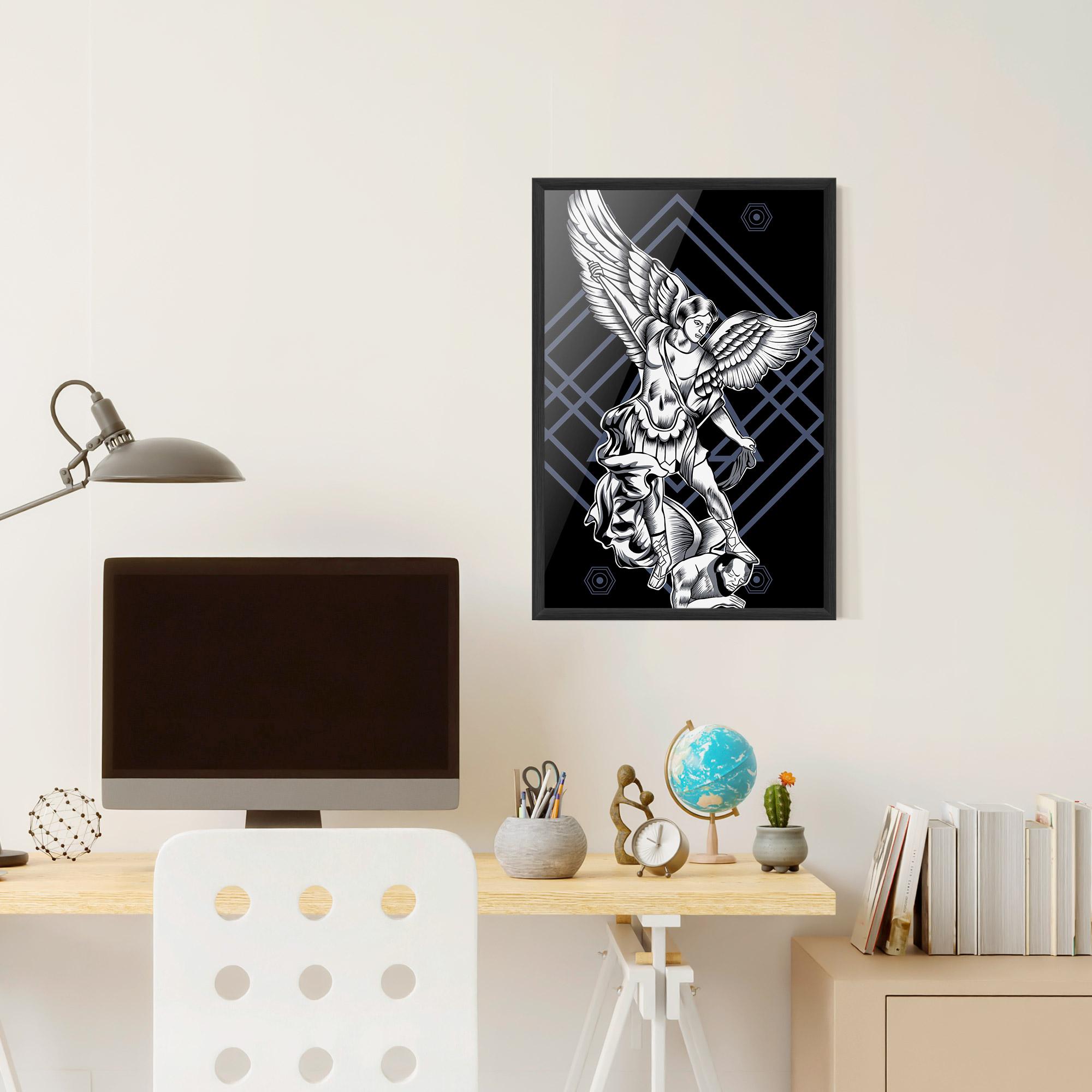 Plakat w Ramie Angel Fights mockup 6
