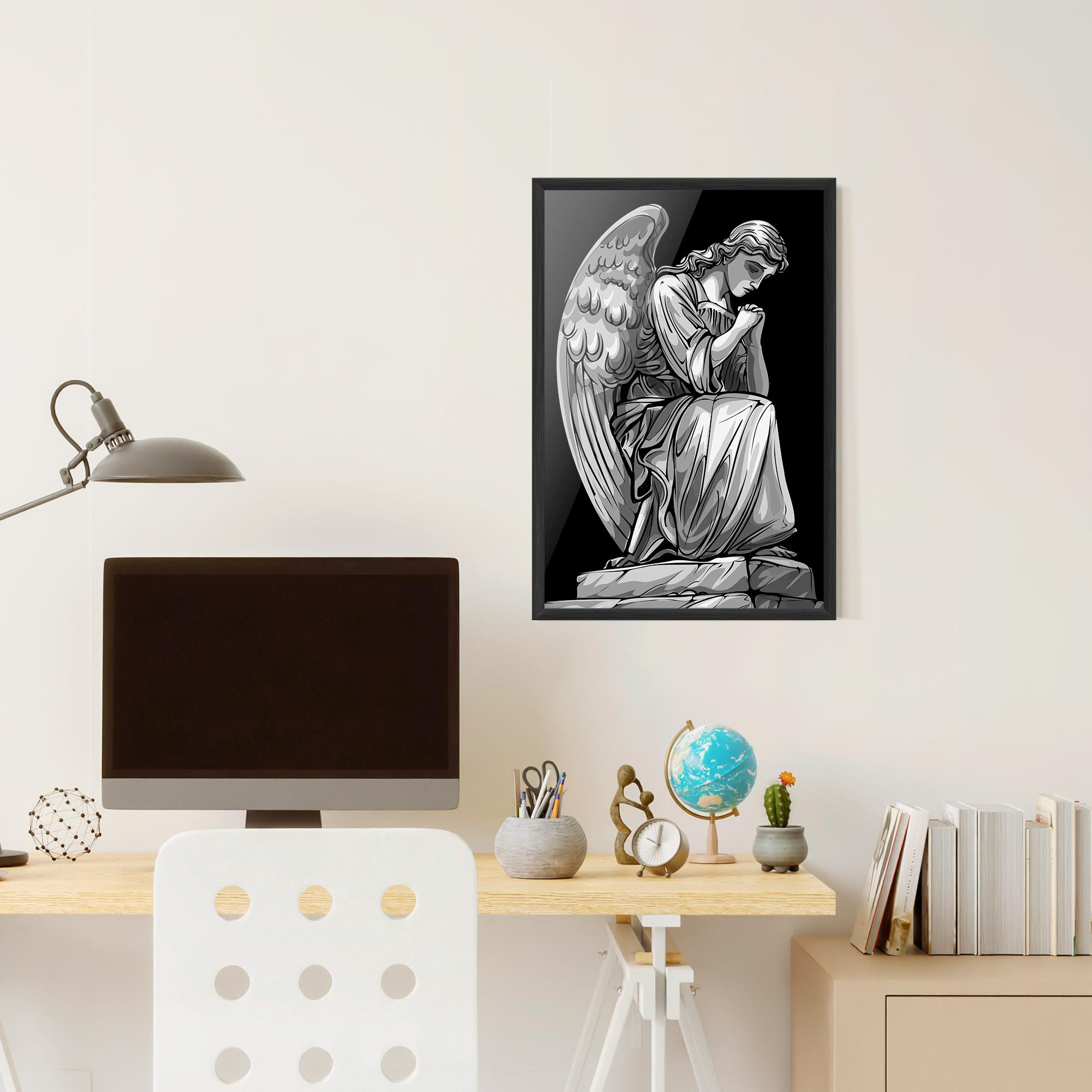 Plakat w Ramie Pray Angel mockup 6