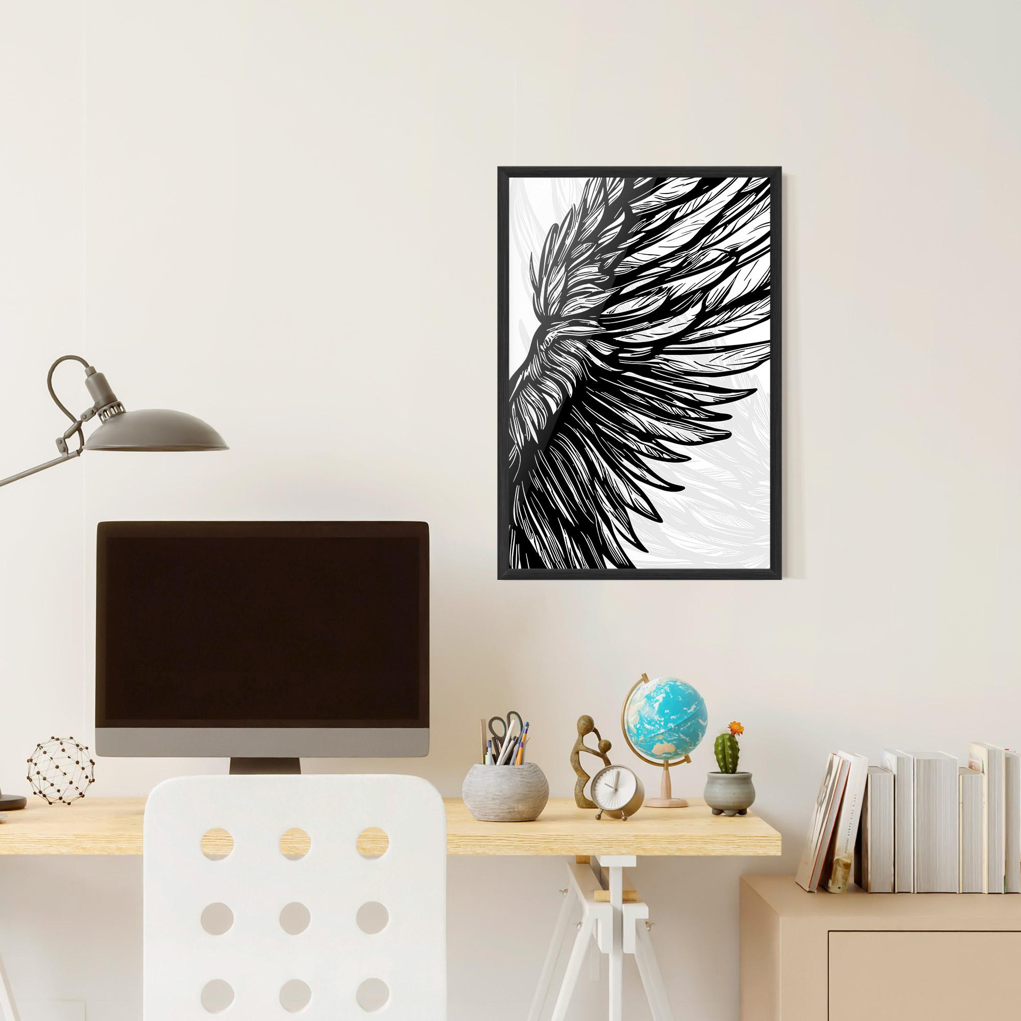 Plakat w Ramie Wing Line mockup 6