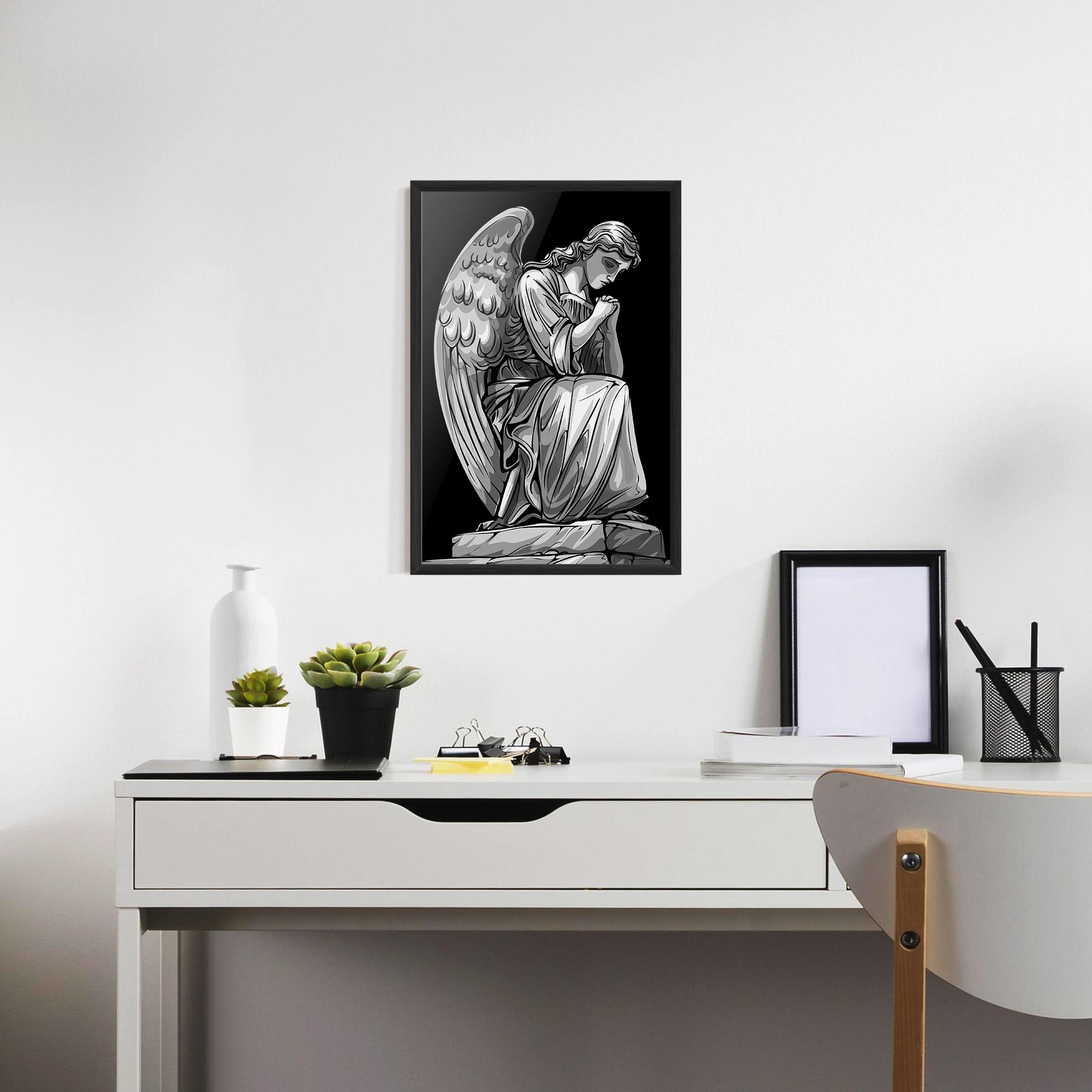 Plakat w Ramie Pray Angel mockup 7
