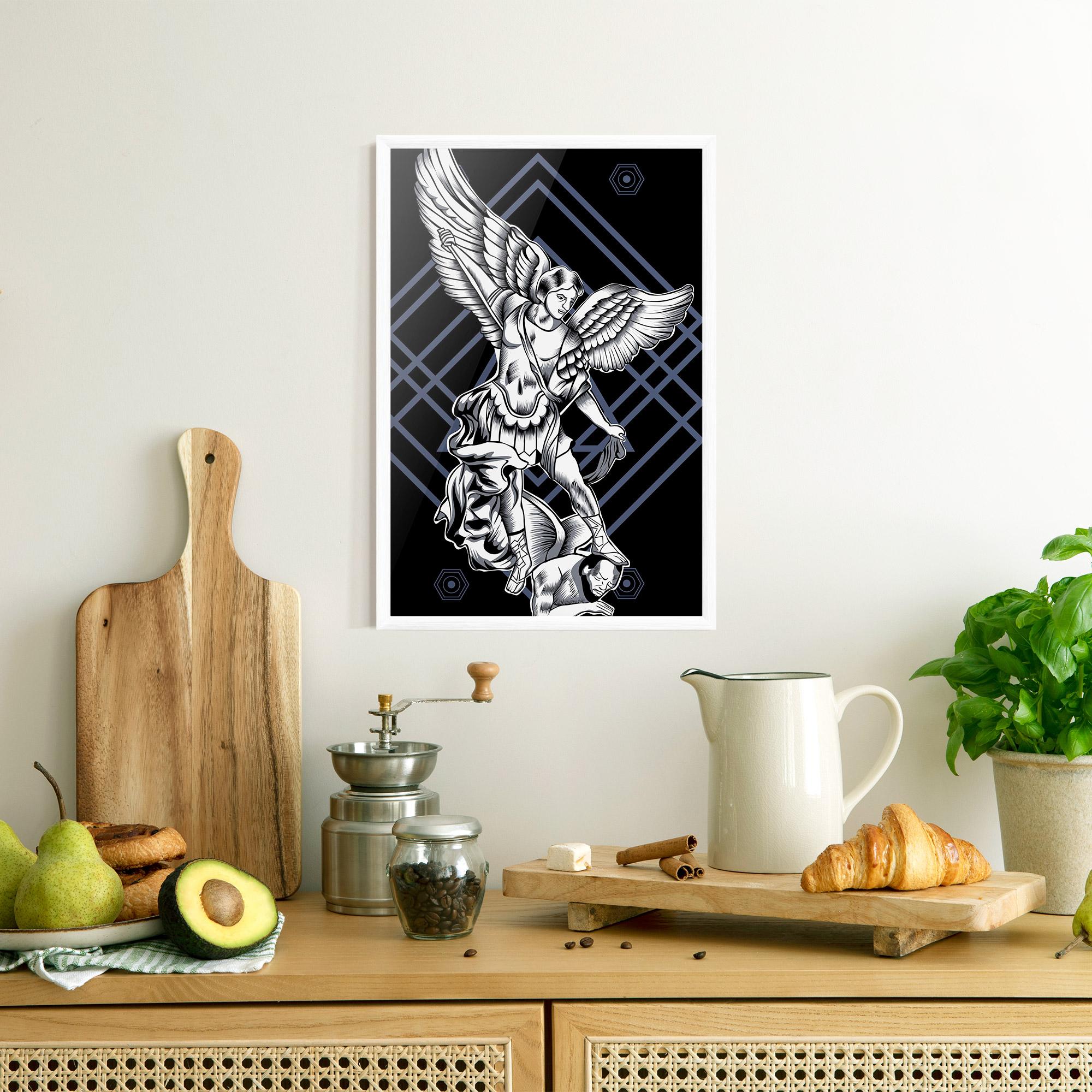 Plakat w Ramie Angel Fights mockup 8