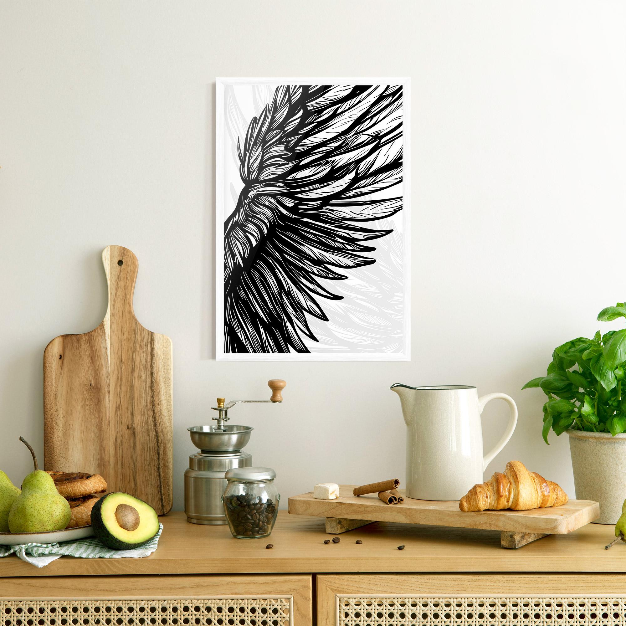 Plakat w Ramie Wing Line mockup 8