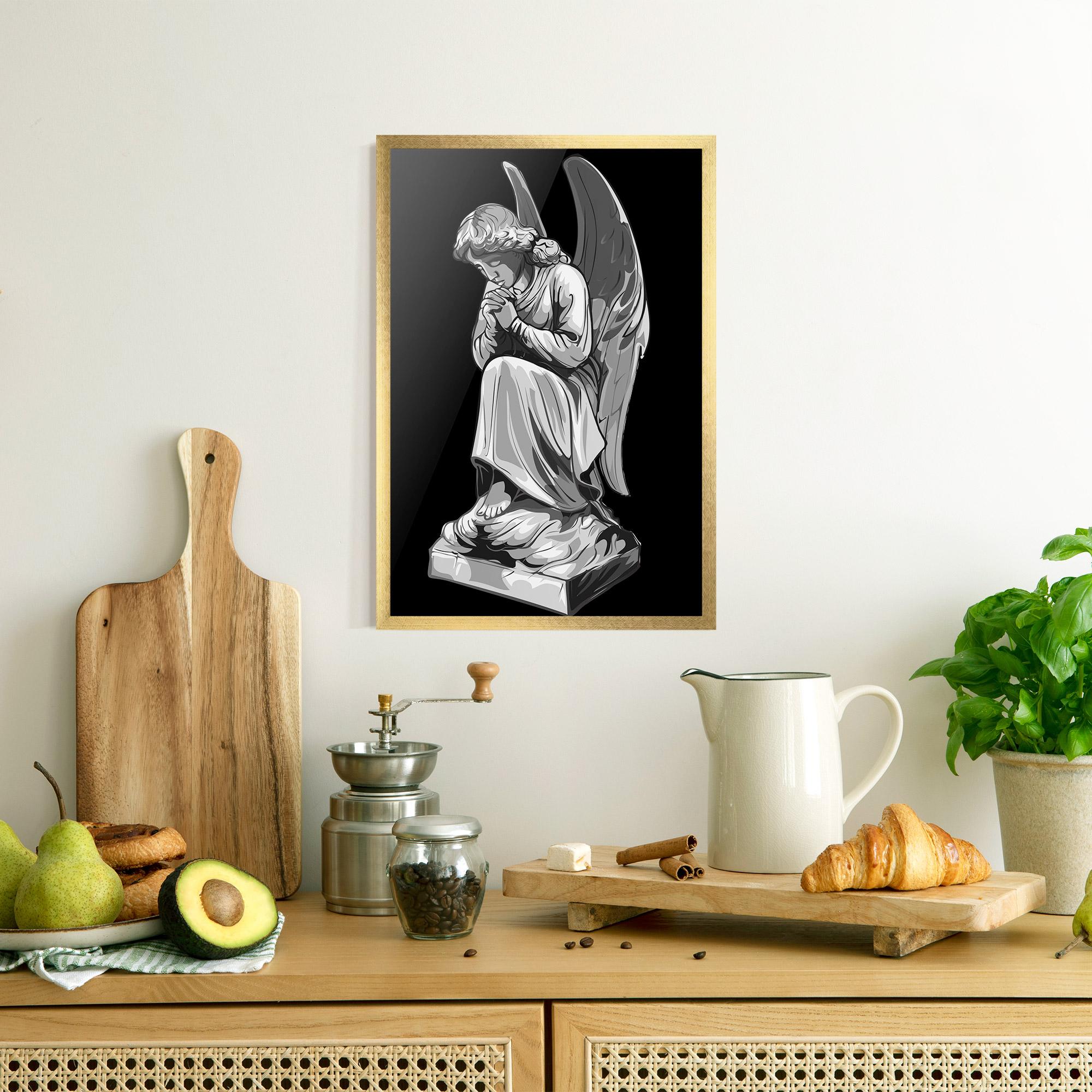 Plakat w Ramie Angel Pray mockup 8