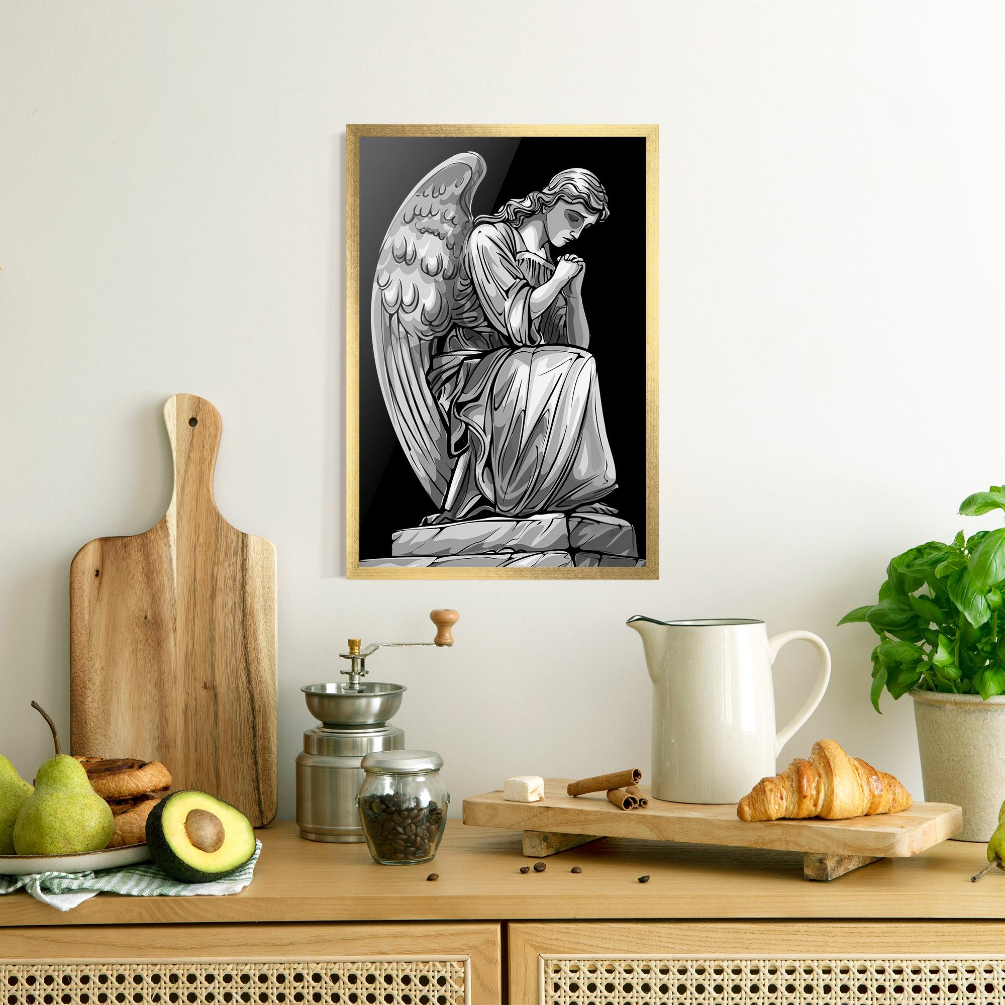 Plakat w Ramie Pray Angel mockup 8