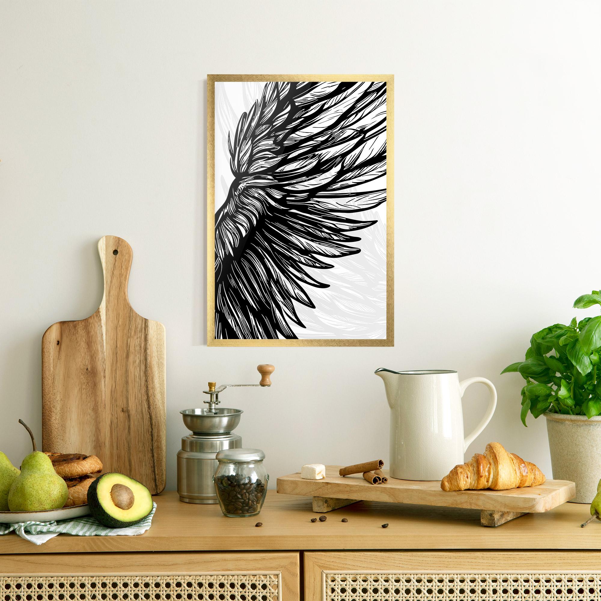 Plakat w Ramie Wing Line mockup 8