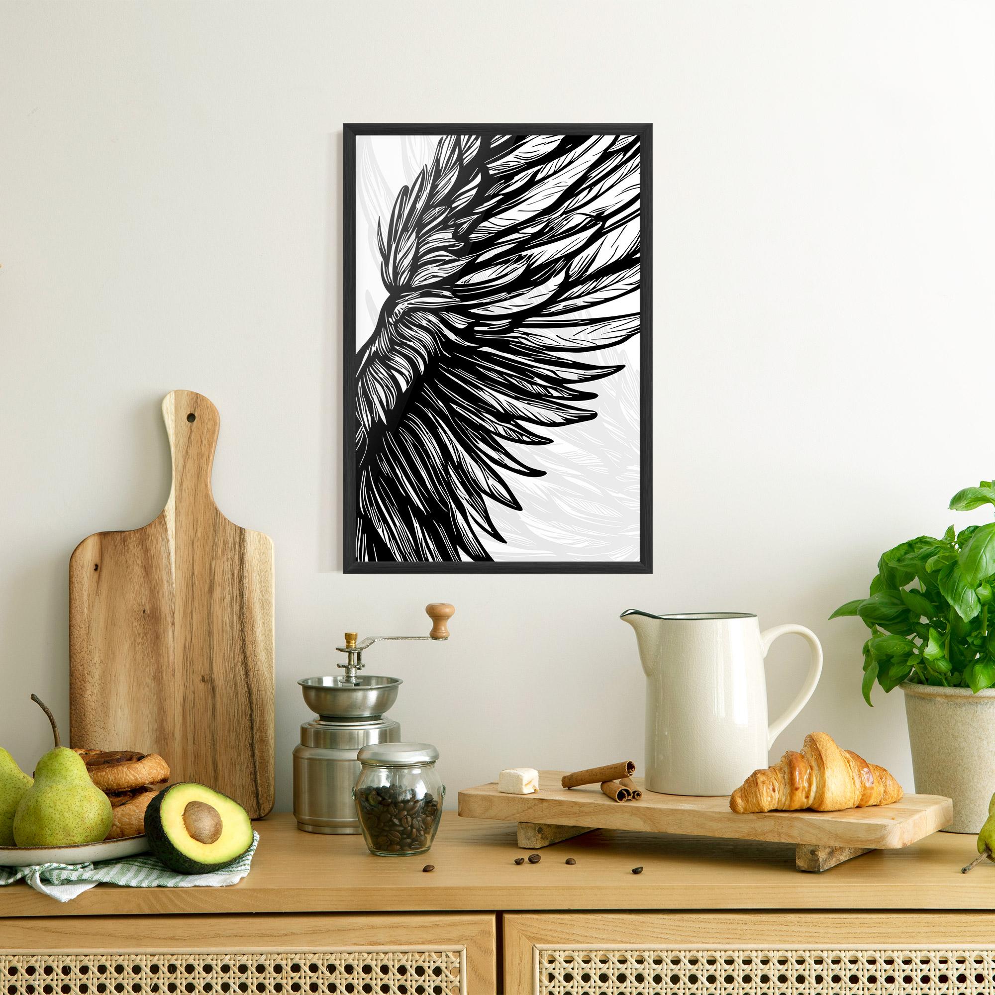 Plakat w Ramie Wing Line mockup 8