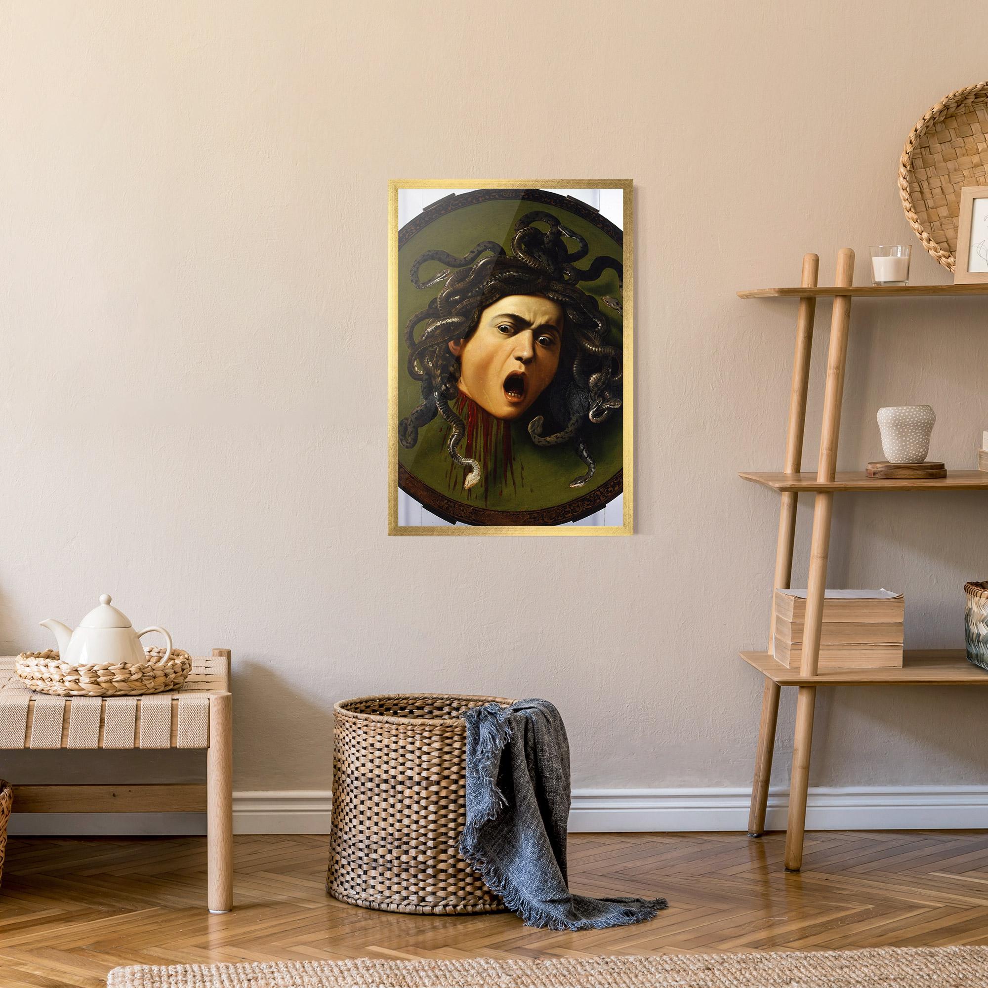 Plakat w Ramie Caravaggio Medusa mockup 9