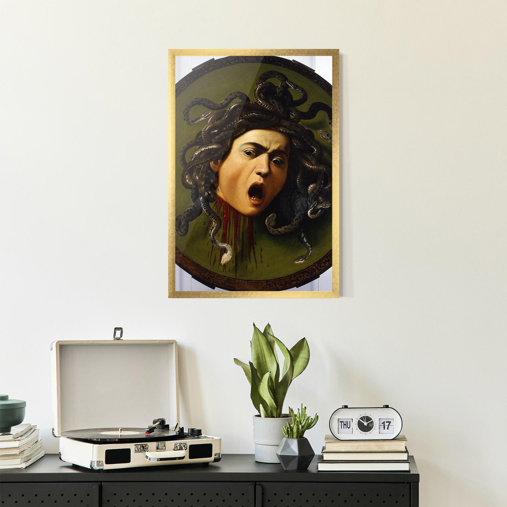 Plakat w Ramie Caravaggio Medusa mockup 2