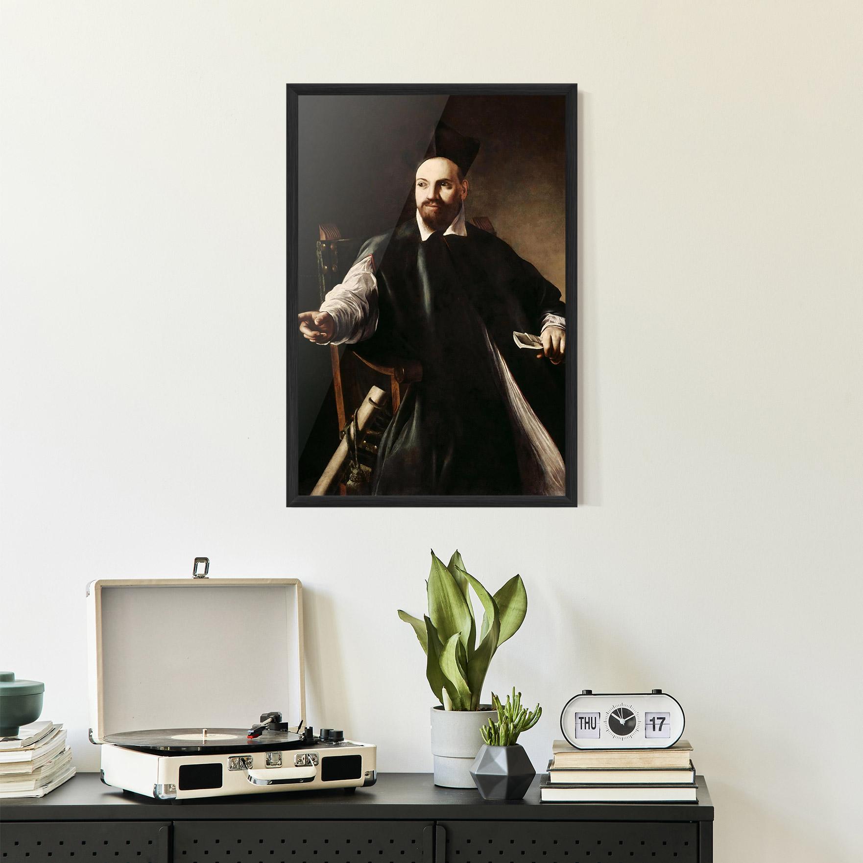 Plakat w Ramie Caravaggio Maffeo Barberini mockup 2