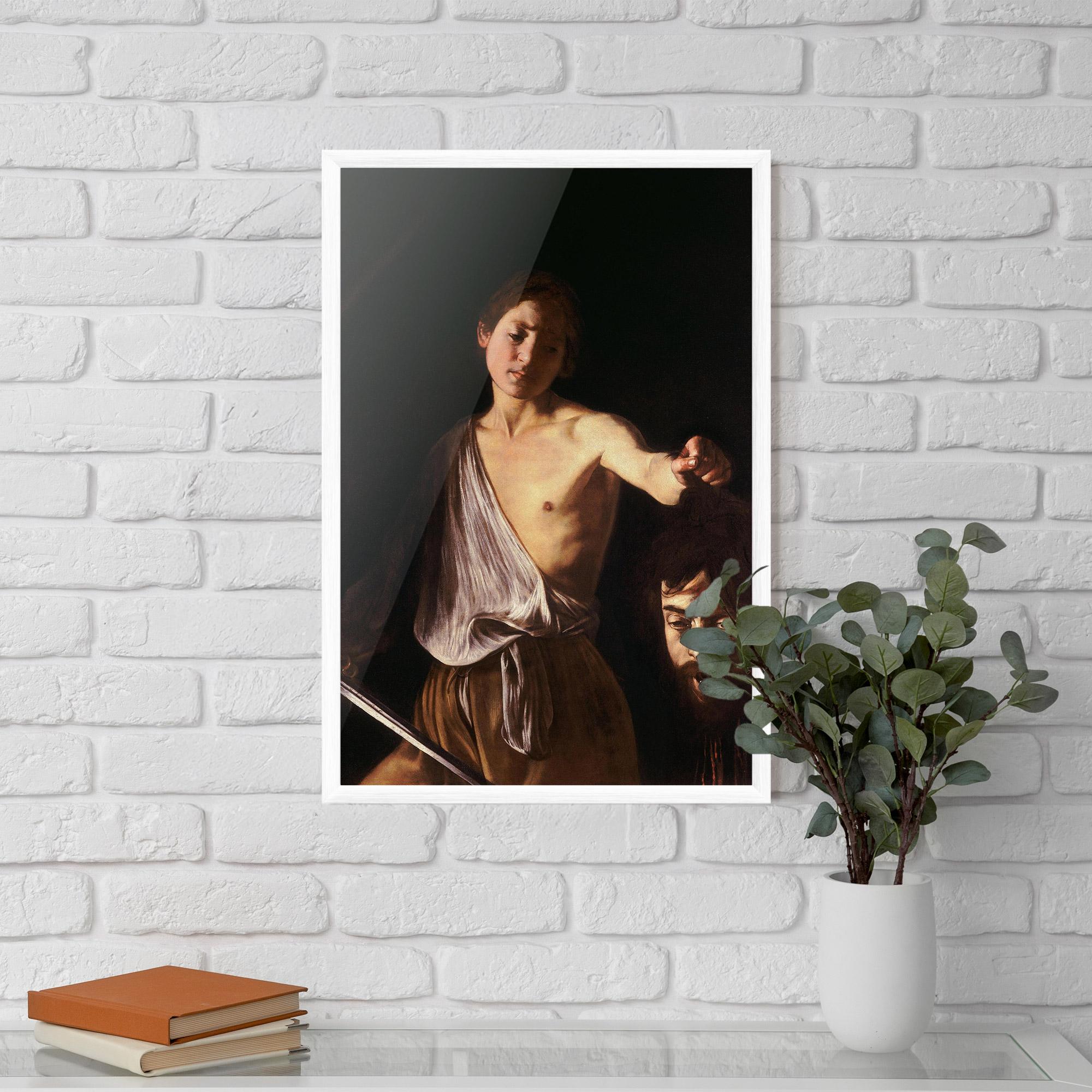 Plakat w Ramie David With The Head Of Goliath mockup 5