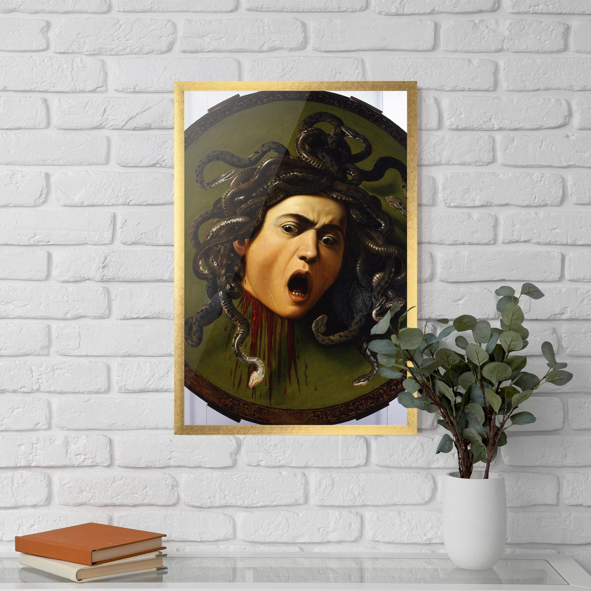 Plakat w Ramie Caravaggio Medusa mockup 5