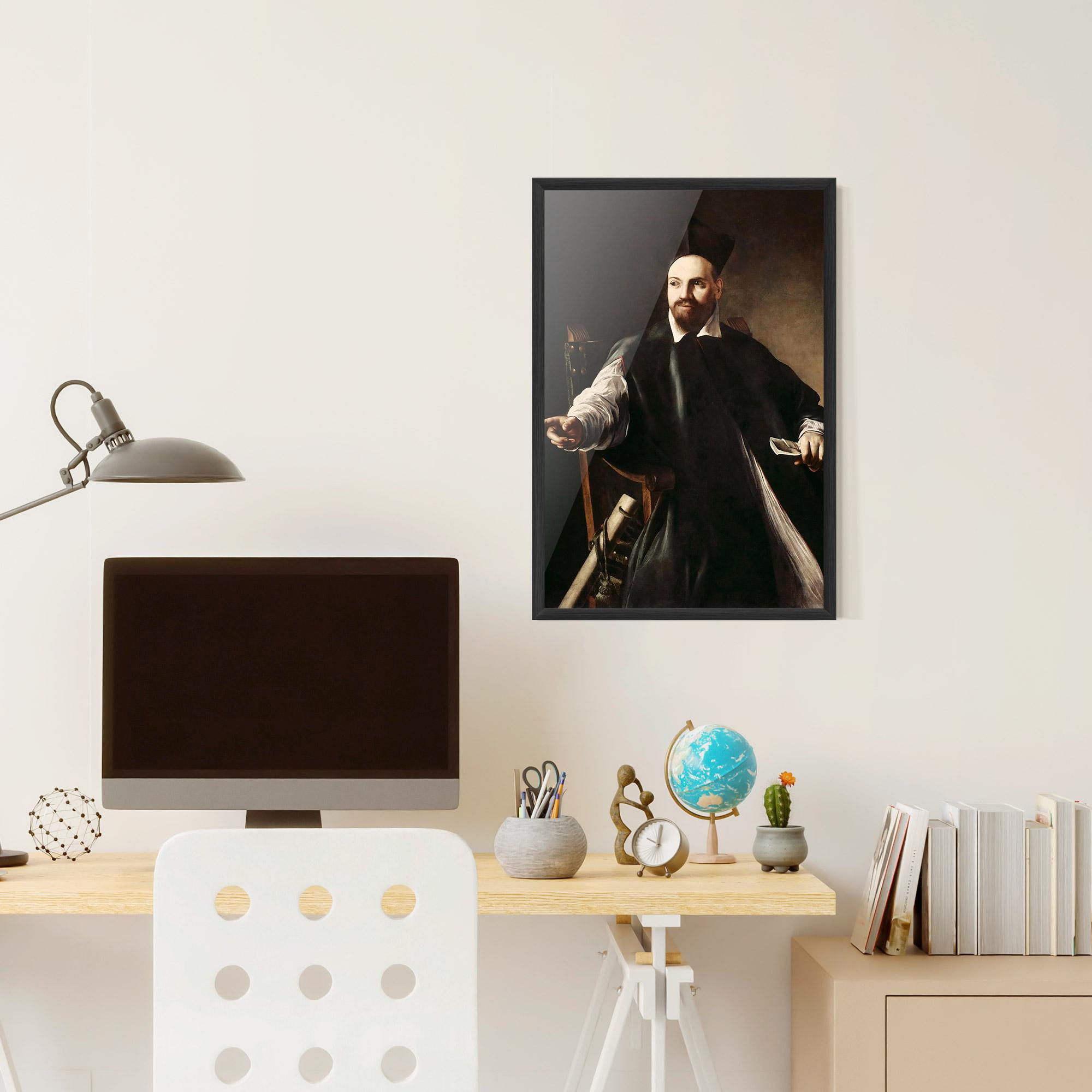 Plakat w Ramie Caravaggio Maffeo Barberini mockup 6