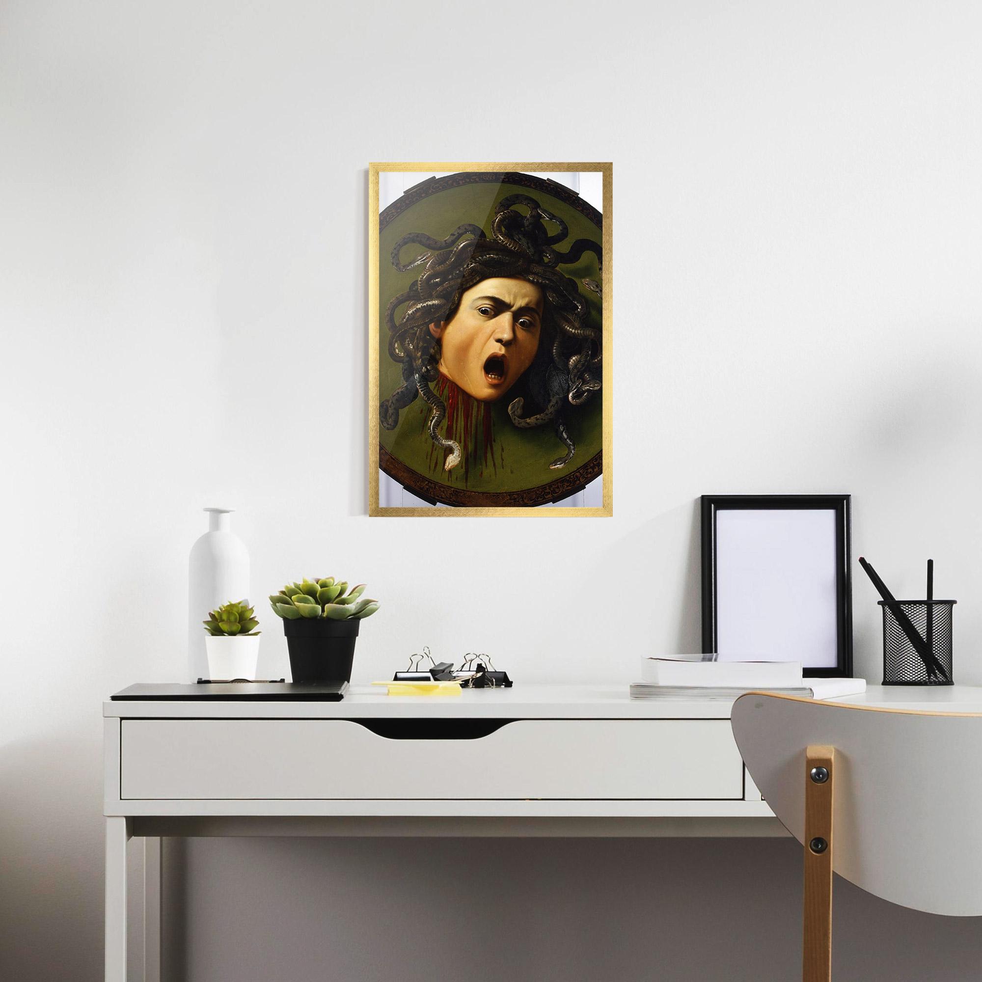Plakat w Ramie Caravaggio Medusa mockup 7