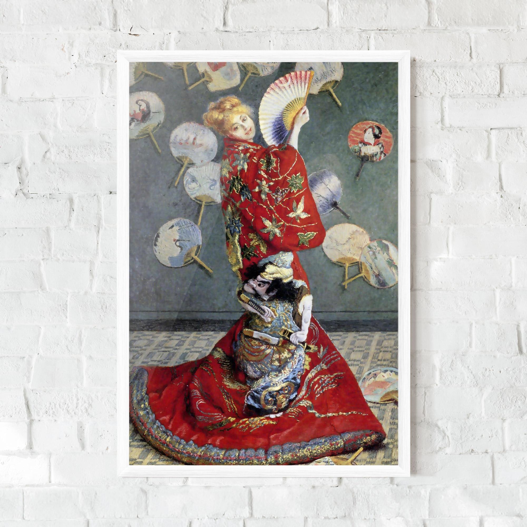 Plakat w Ramie Camille Monet In Japanese Costume mockup 0