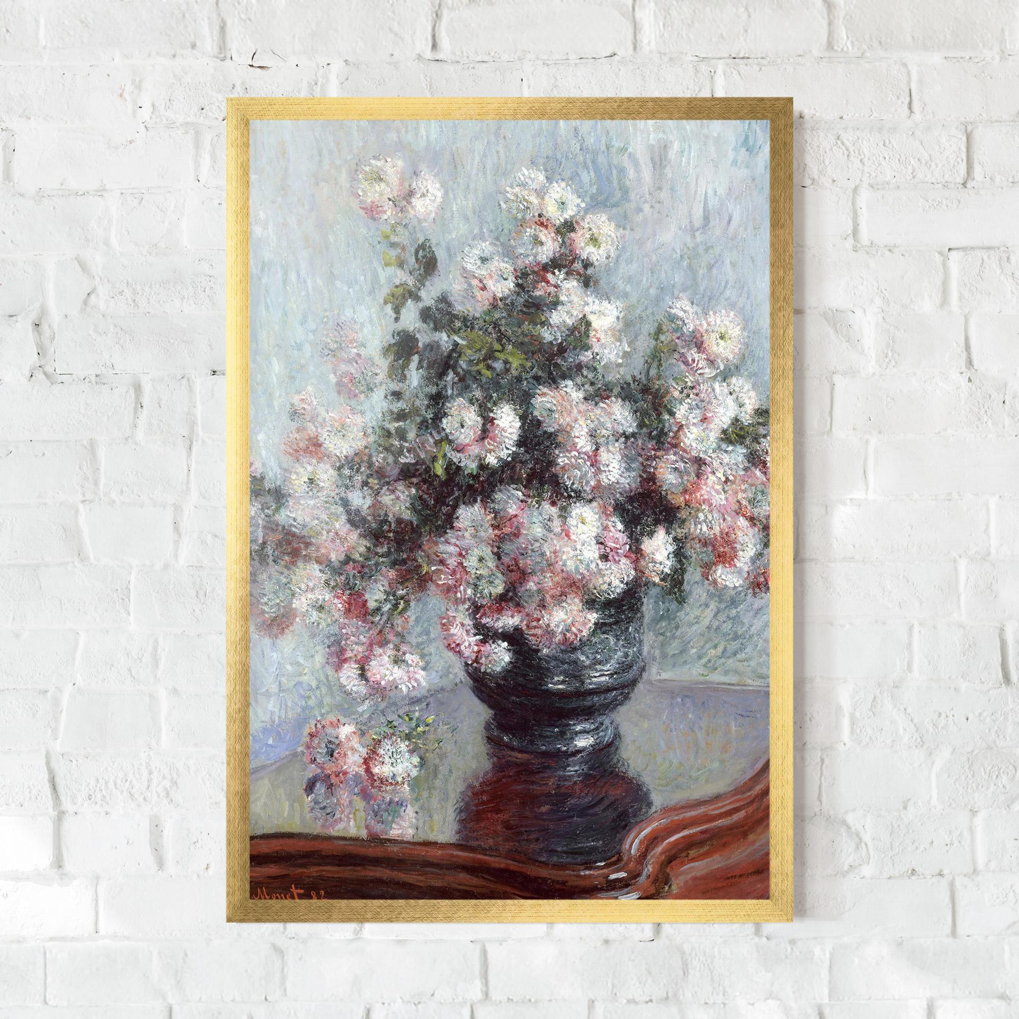 Plakat w Ramie Chrysanthemums mockup 0