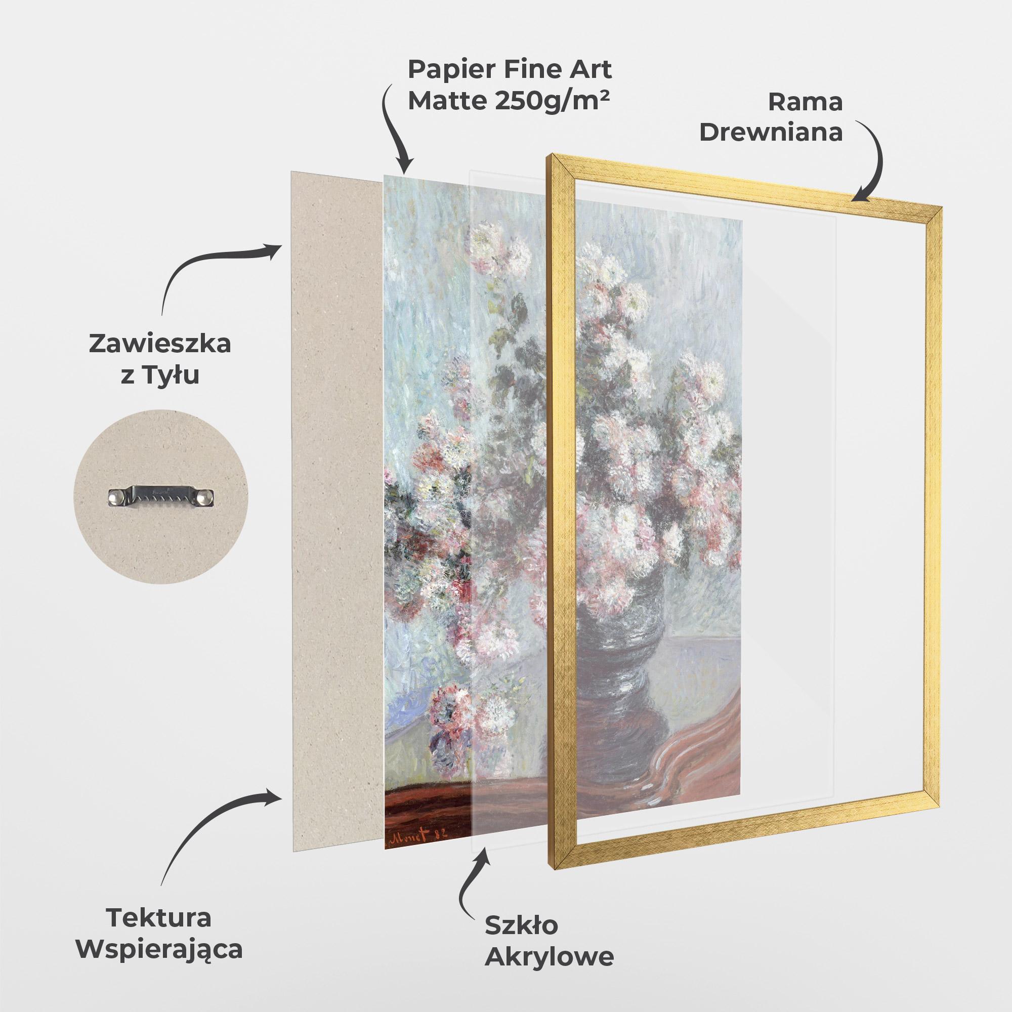 Plakat w Ramie Chrysanthemums mockup 1