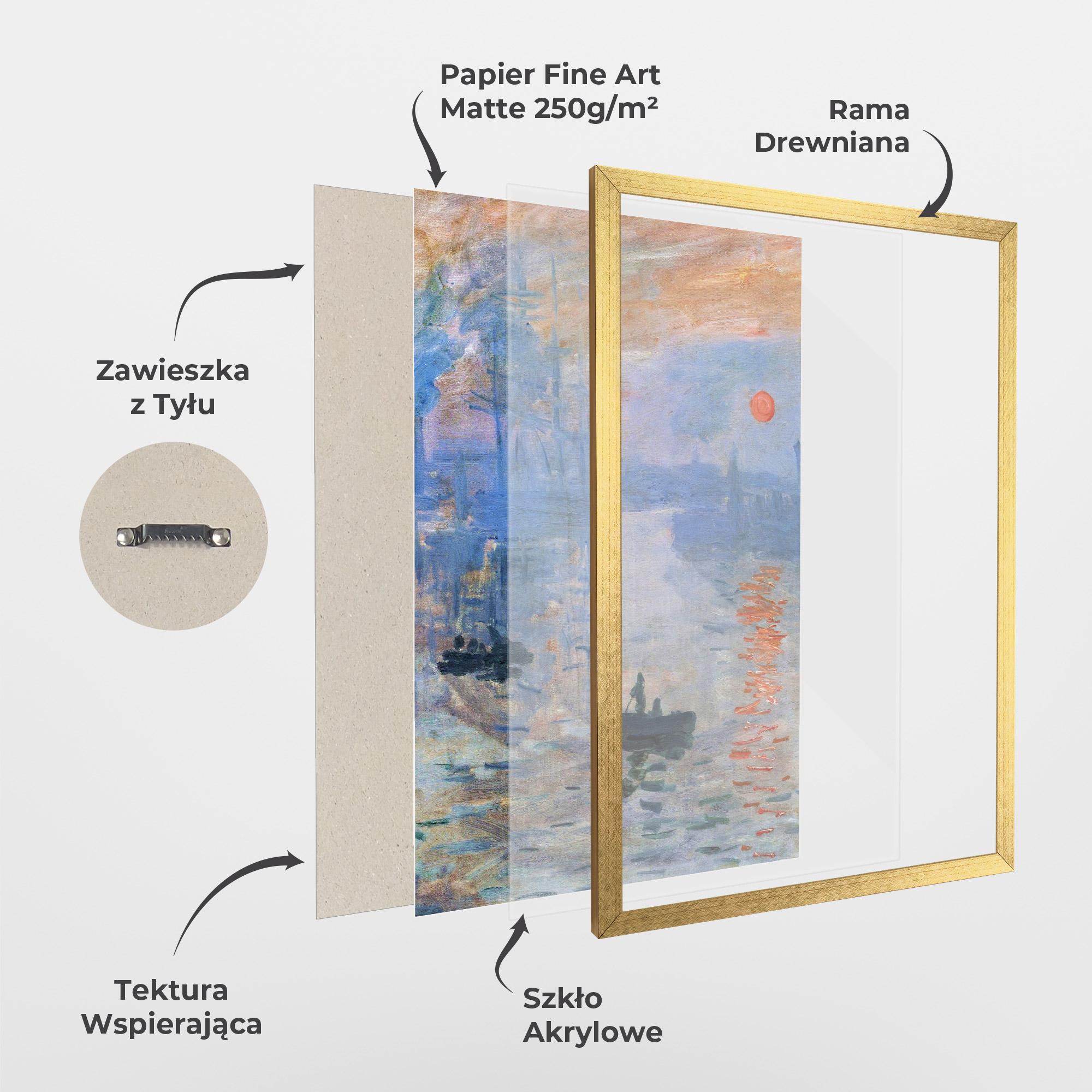 Plakat w Ramie Sunrise Painting mockup 1