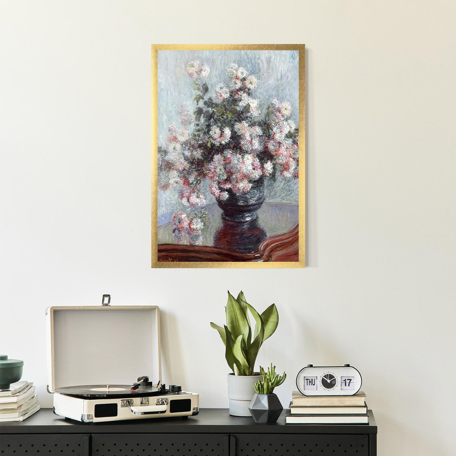 Plakat w Ramie Chrysanthemums mockup 2