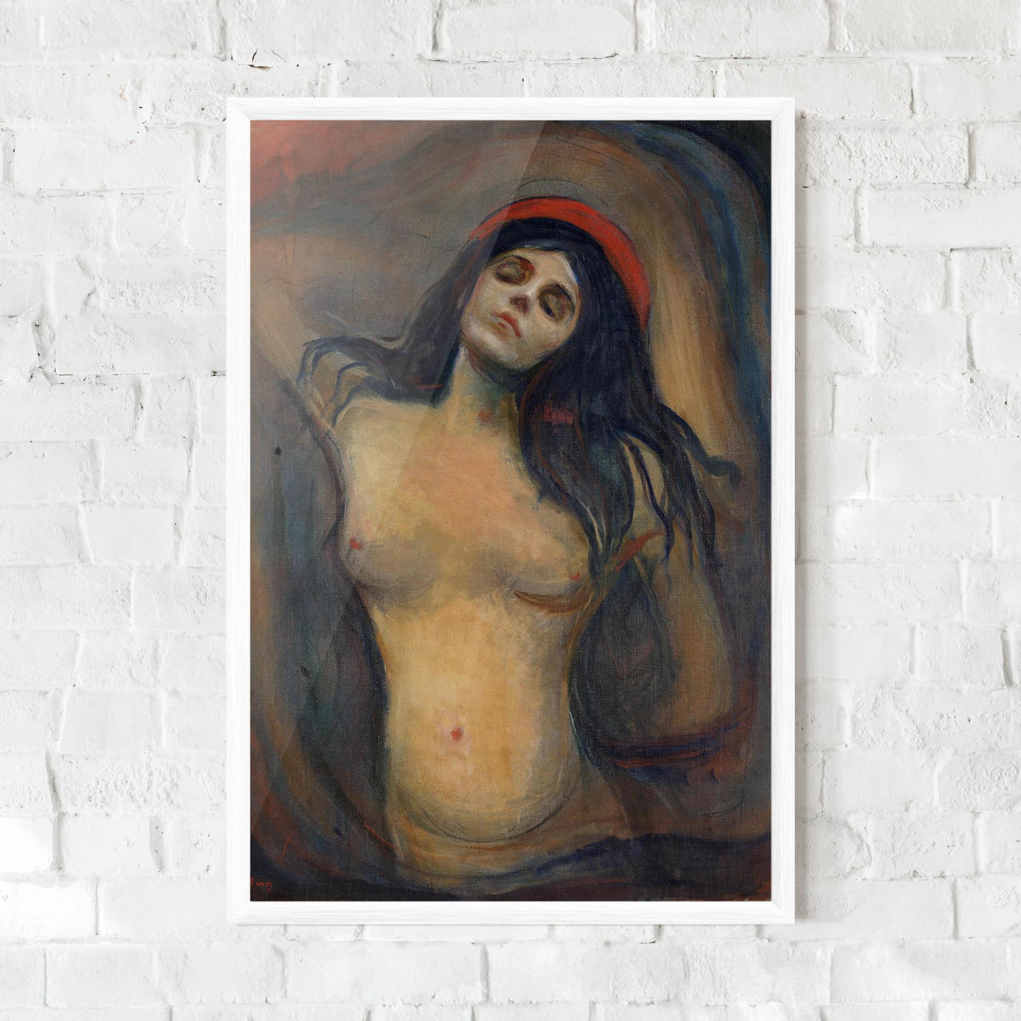 Plakat w Ramie Madonna Oil Painting mockup 0