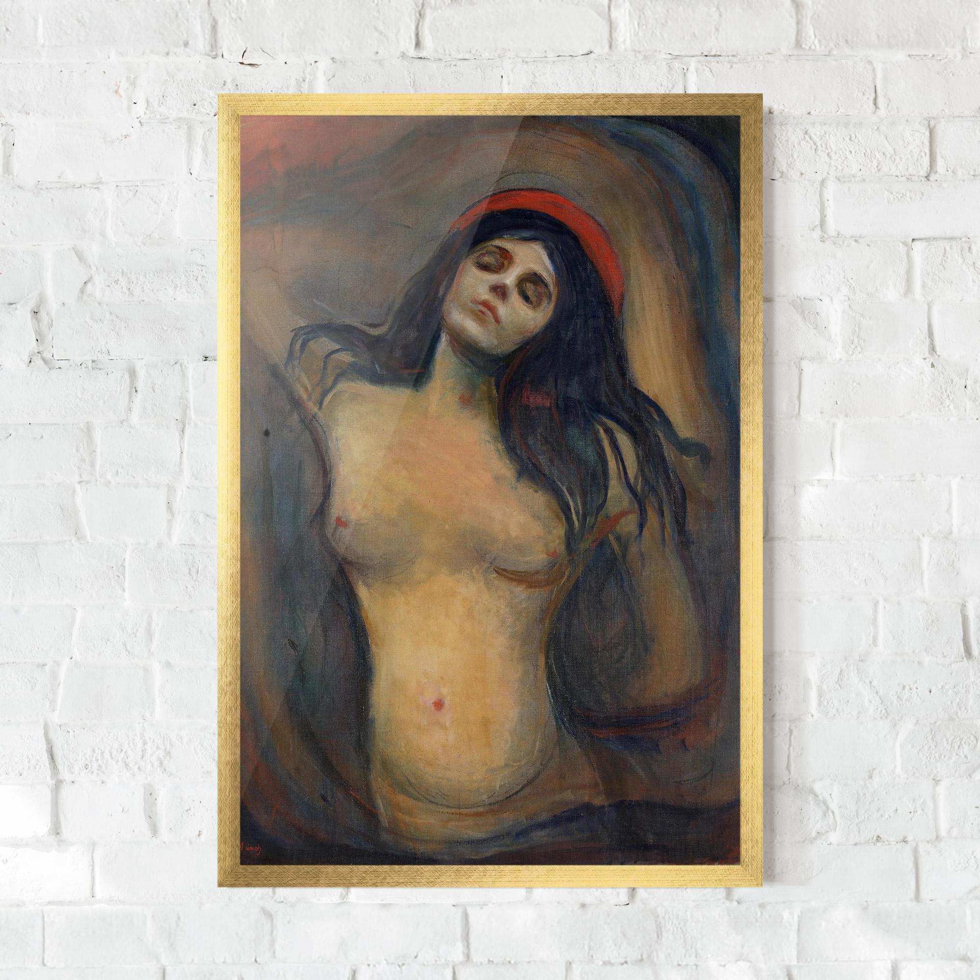 Plakat w Ramie Madonna Oil Painting mockup 0