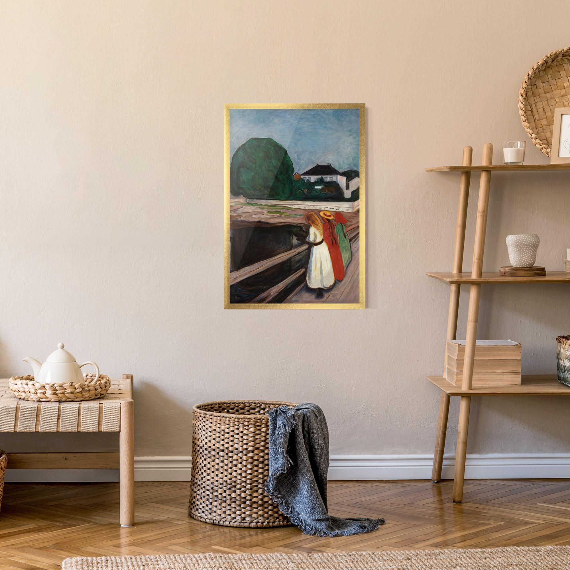 Plakat w Ramie Girls On The Pier mockup 9