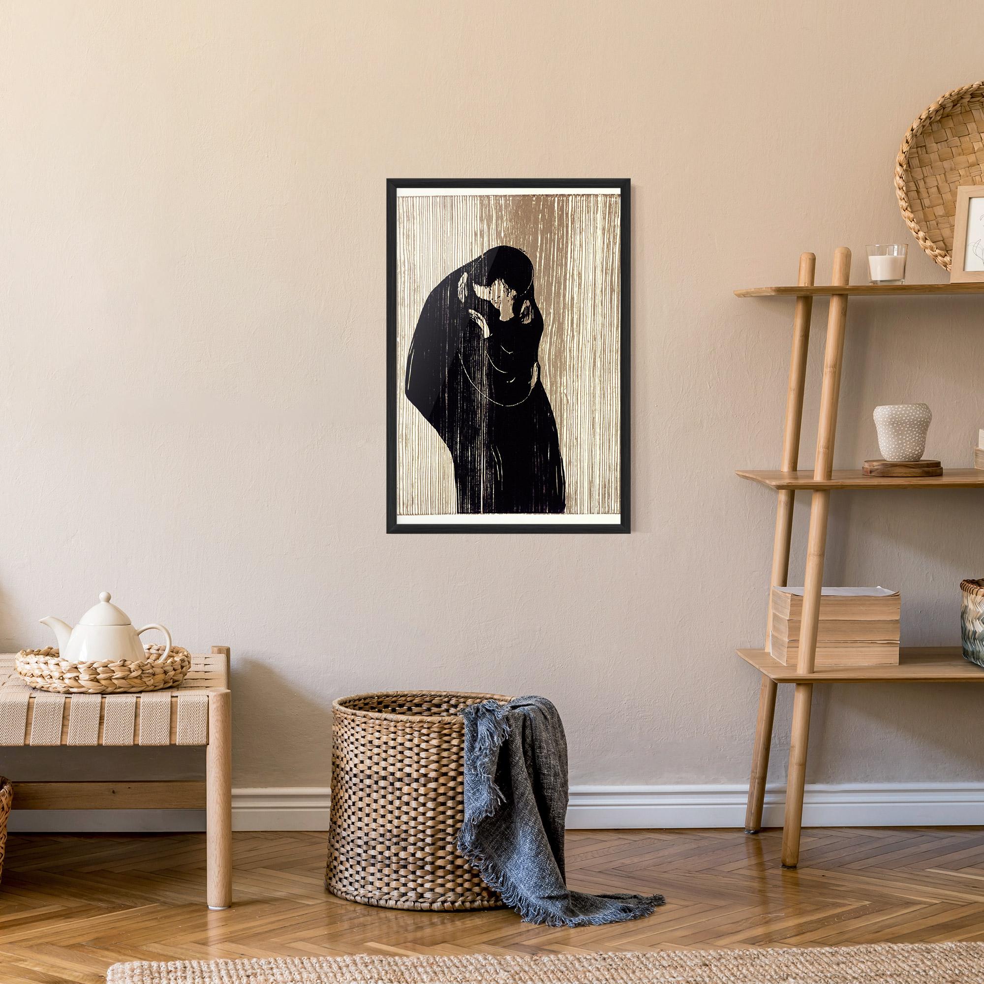 Plakat w Ramie Kiss mockup 9