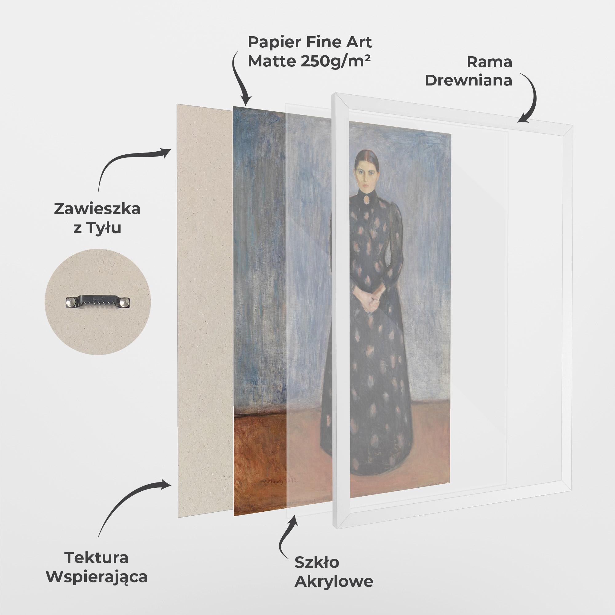 Plakat w Ramie Inger In Black mockup 1