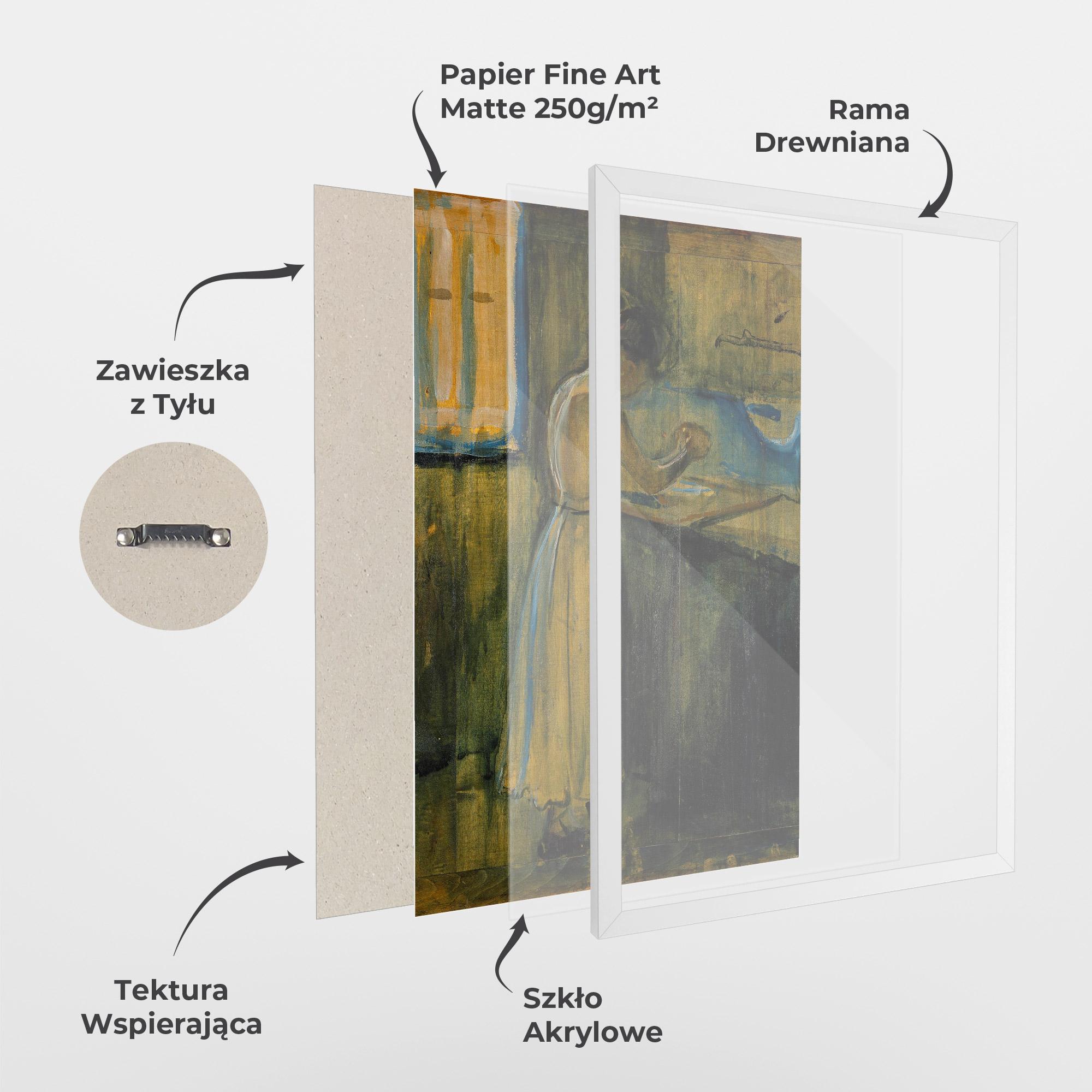 Plakat w Ramie Woman Washing Herself mockup 1