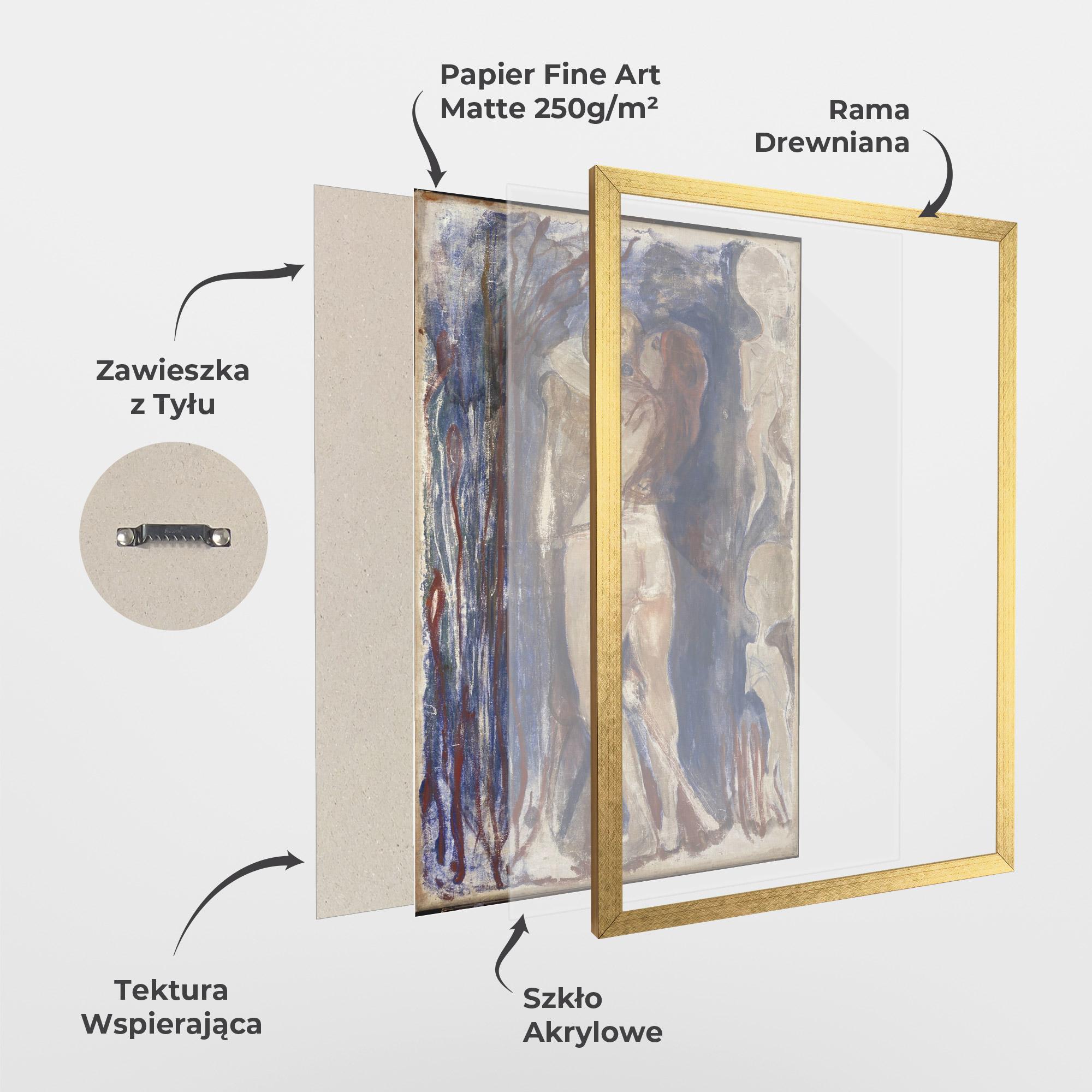 Plakat w Ramie Death And Life mockup 1