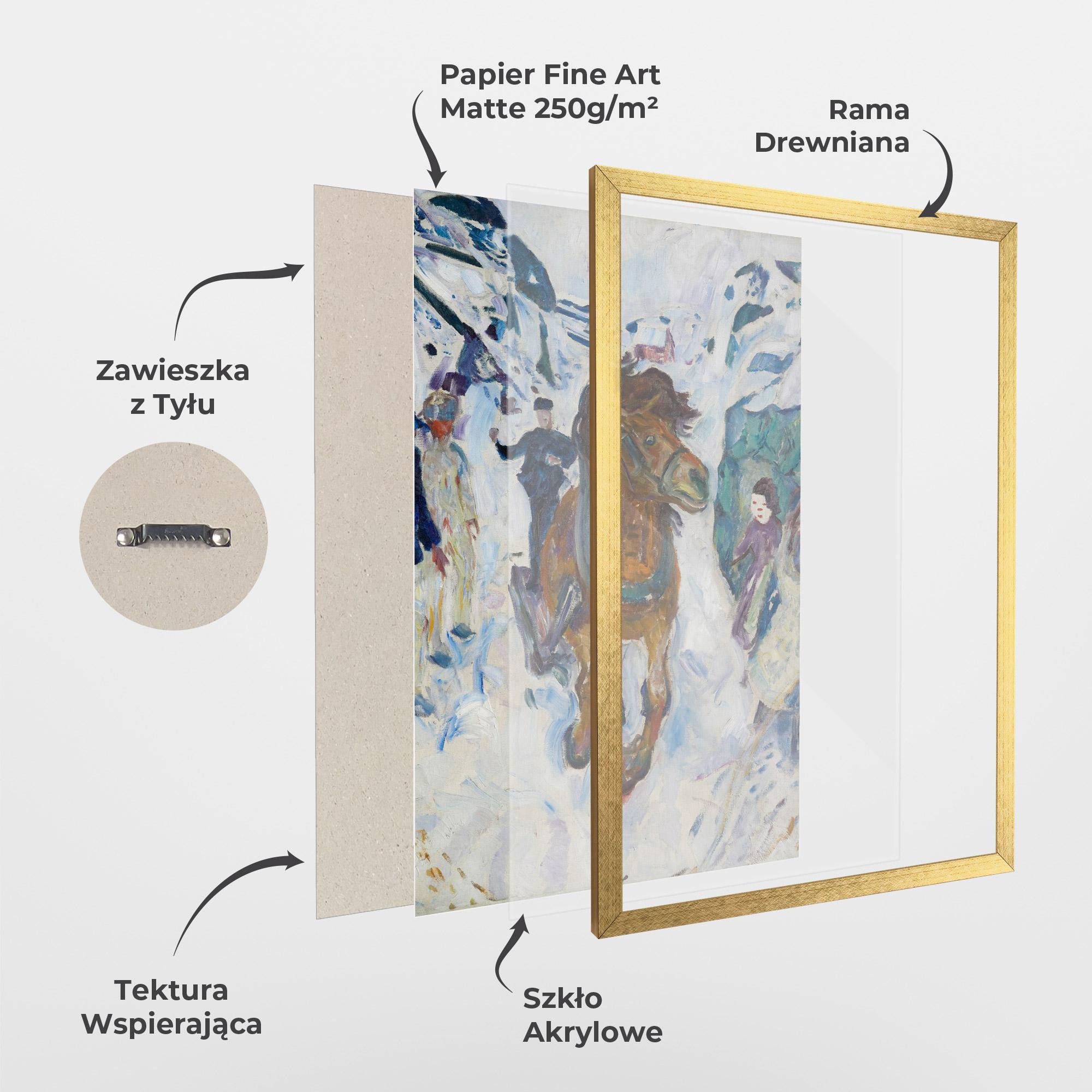 Plakat w Ramie Galloping Horse mockup 1