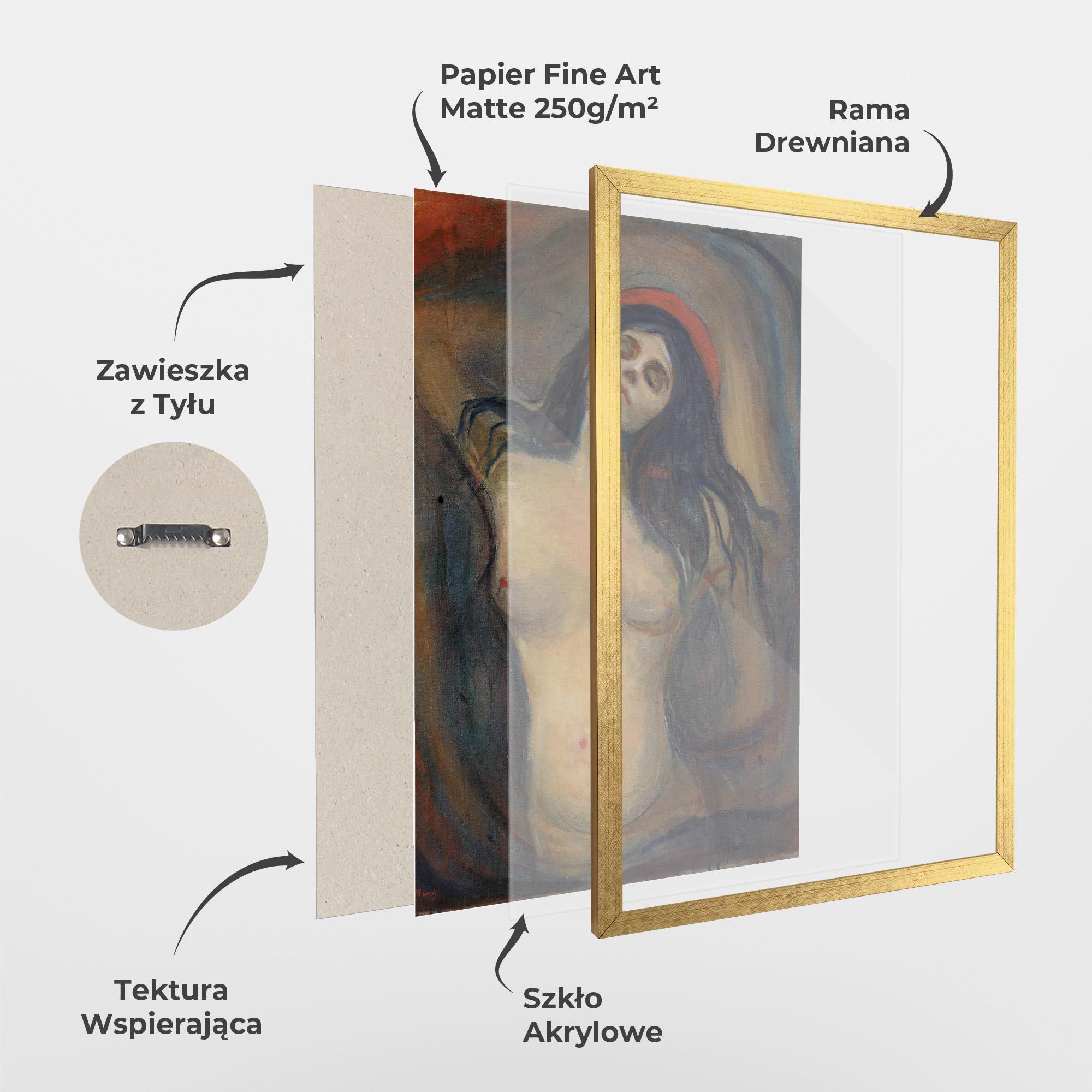 Plakat w Ramie Madonna Oil Painting mockup 1