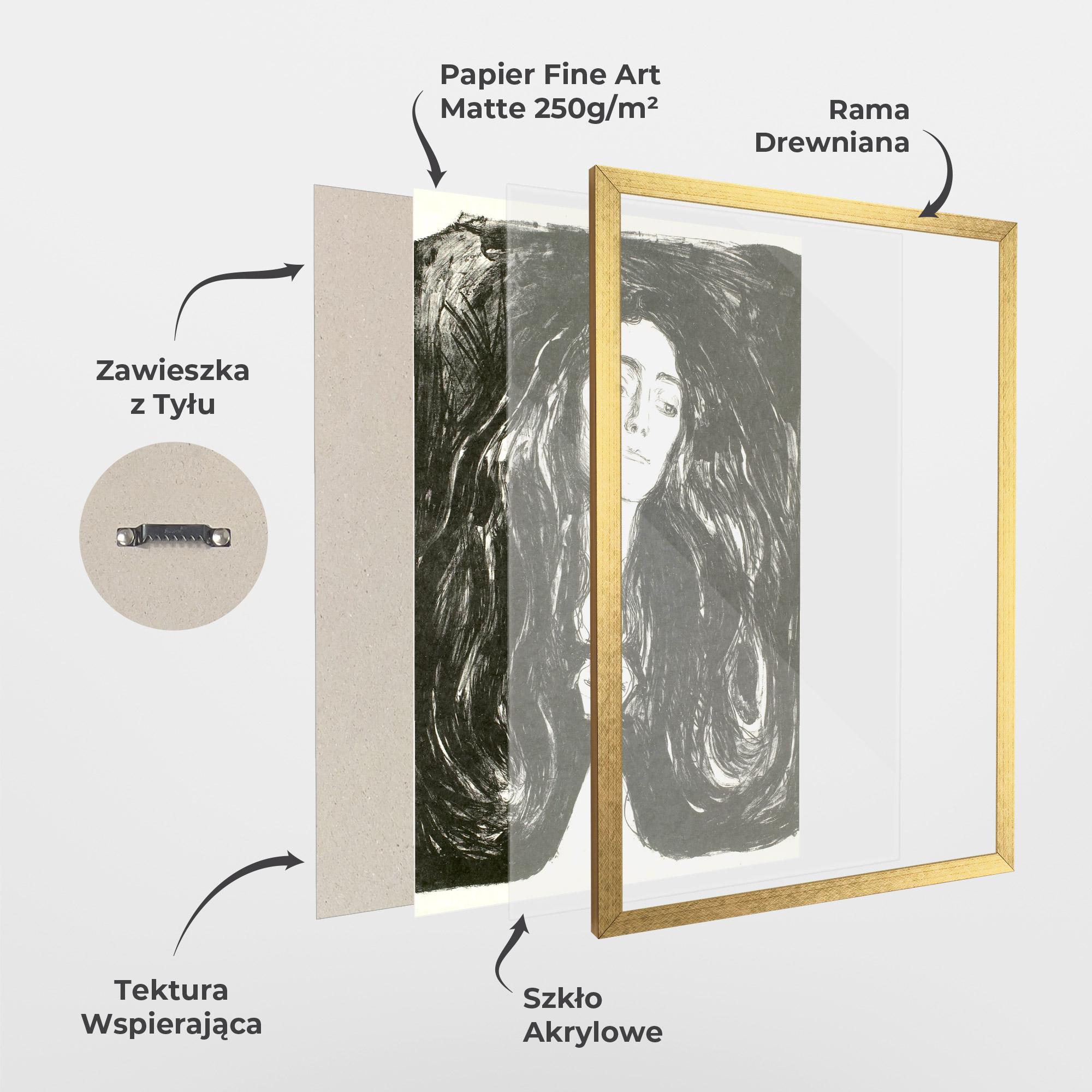 Plakat w Ramie The Brooch Eva Mudocci mockup 1