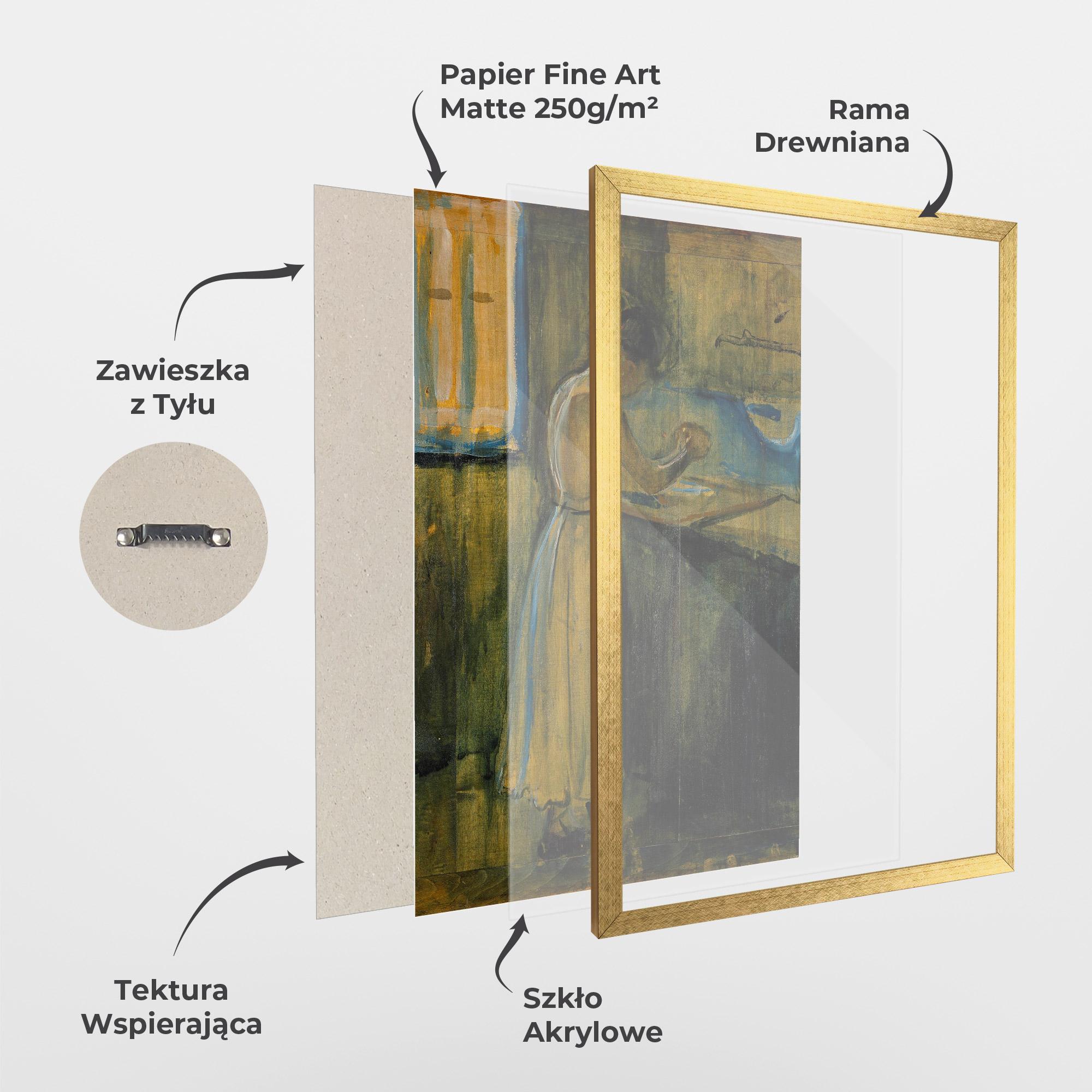 Plakat w Ramie Woman Washing Herself mockup 1