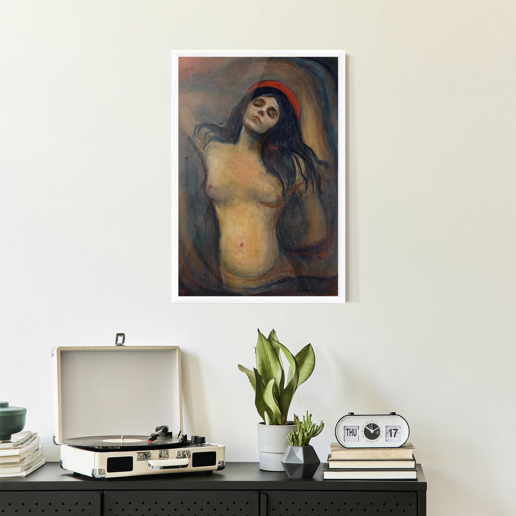 Plakat w Ramie Madonna Oil Painting mockup 2