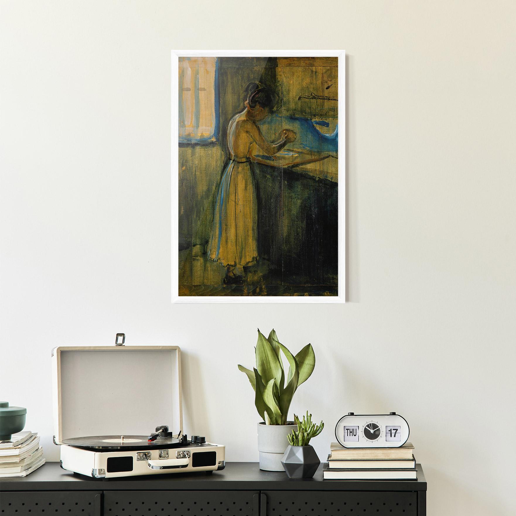 Plakat w Ramie Woman Washing Herself mockup 2