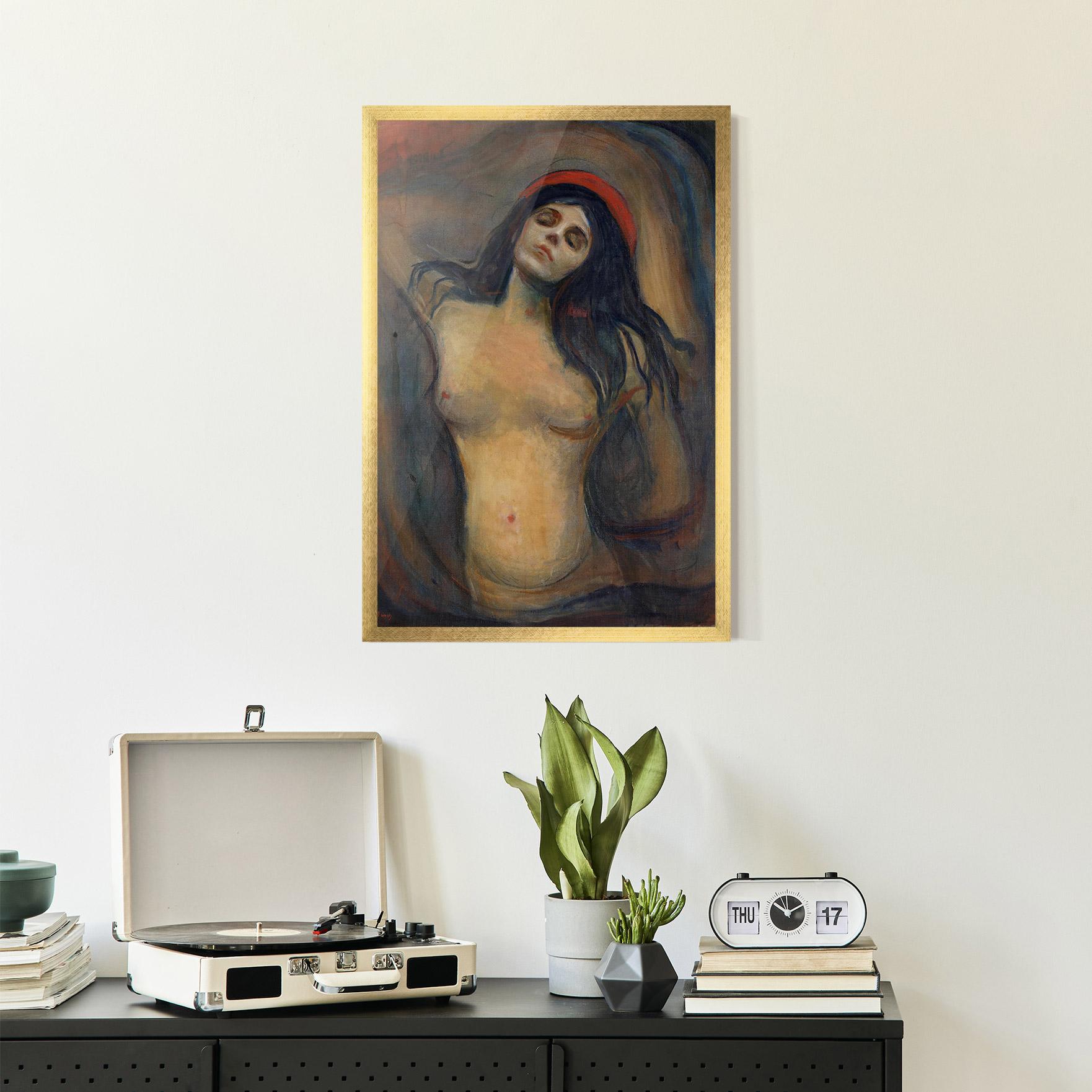 Plakat w Ramie Madonna Oil Painting mockup 2