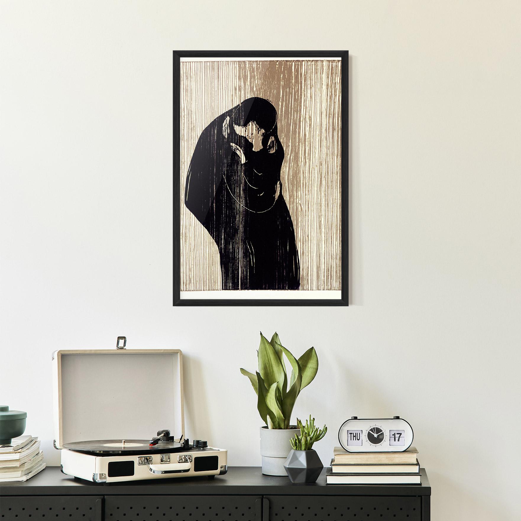 Plakat w Ramie Kiss mockup 2