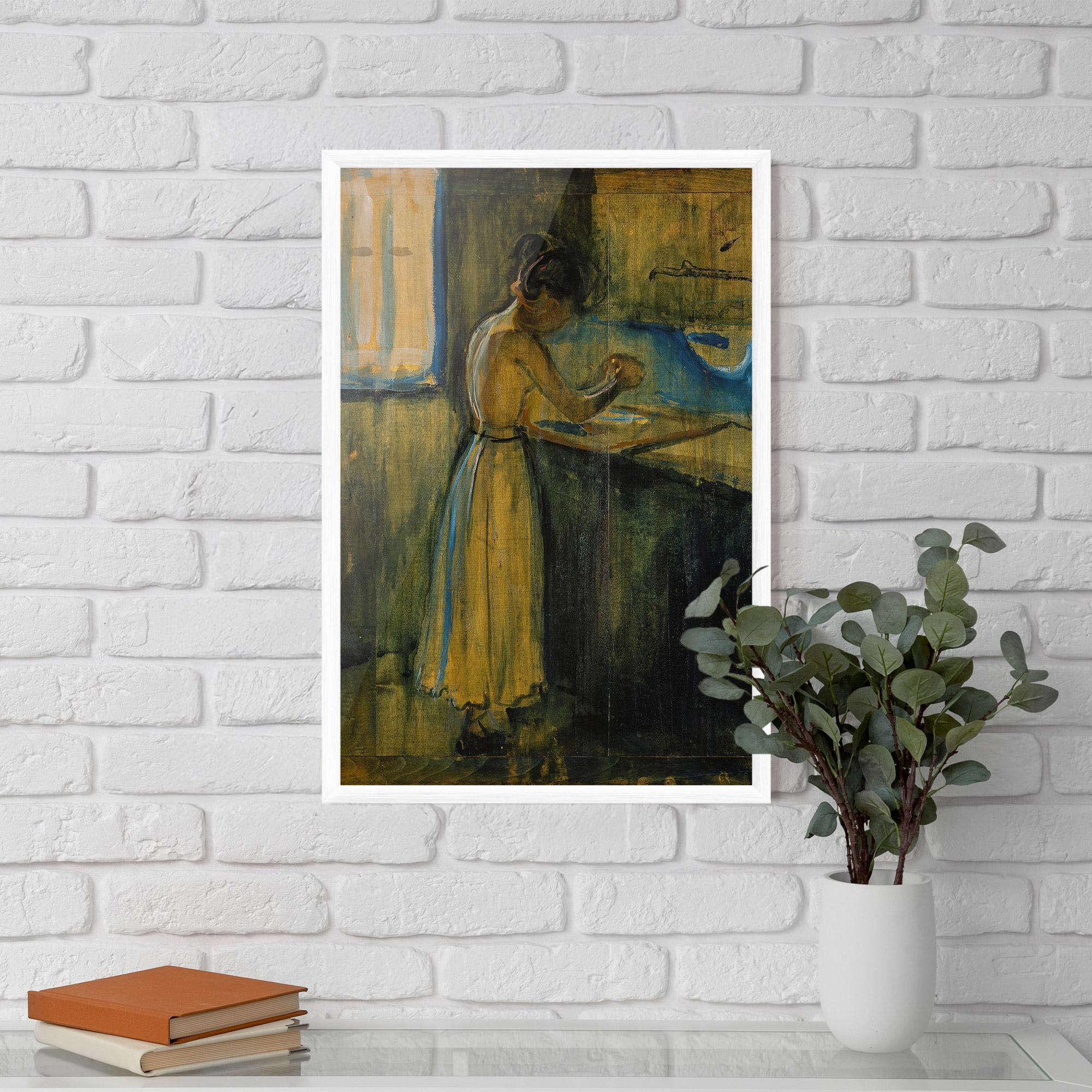 Plakat w Ramie Woman Washing Herself mockup 5